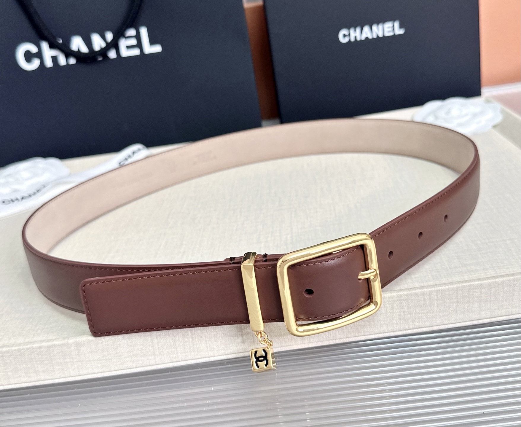 💥💥💥CHANEL3.0cm香奈儿腰带，头层牛皮，长度：75.80.85.90.95.100.105.110欧，