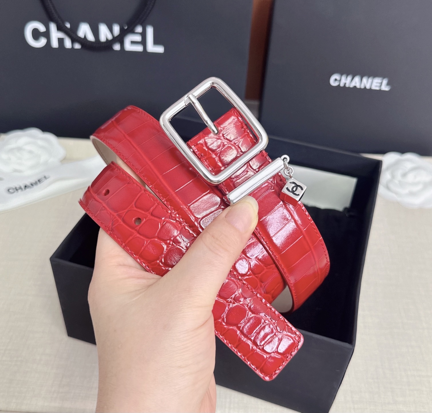 💥💥💥CHANEL3.0cm香奈儿腰带，头层牛皮，长度：75.80.85.90.95.100.105.110欧，