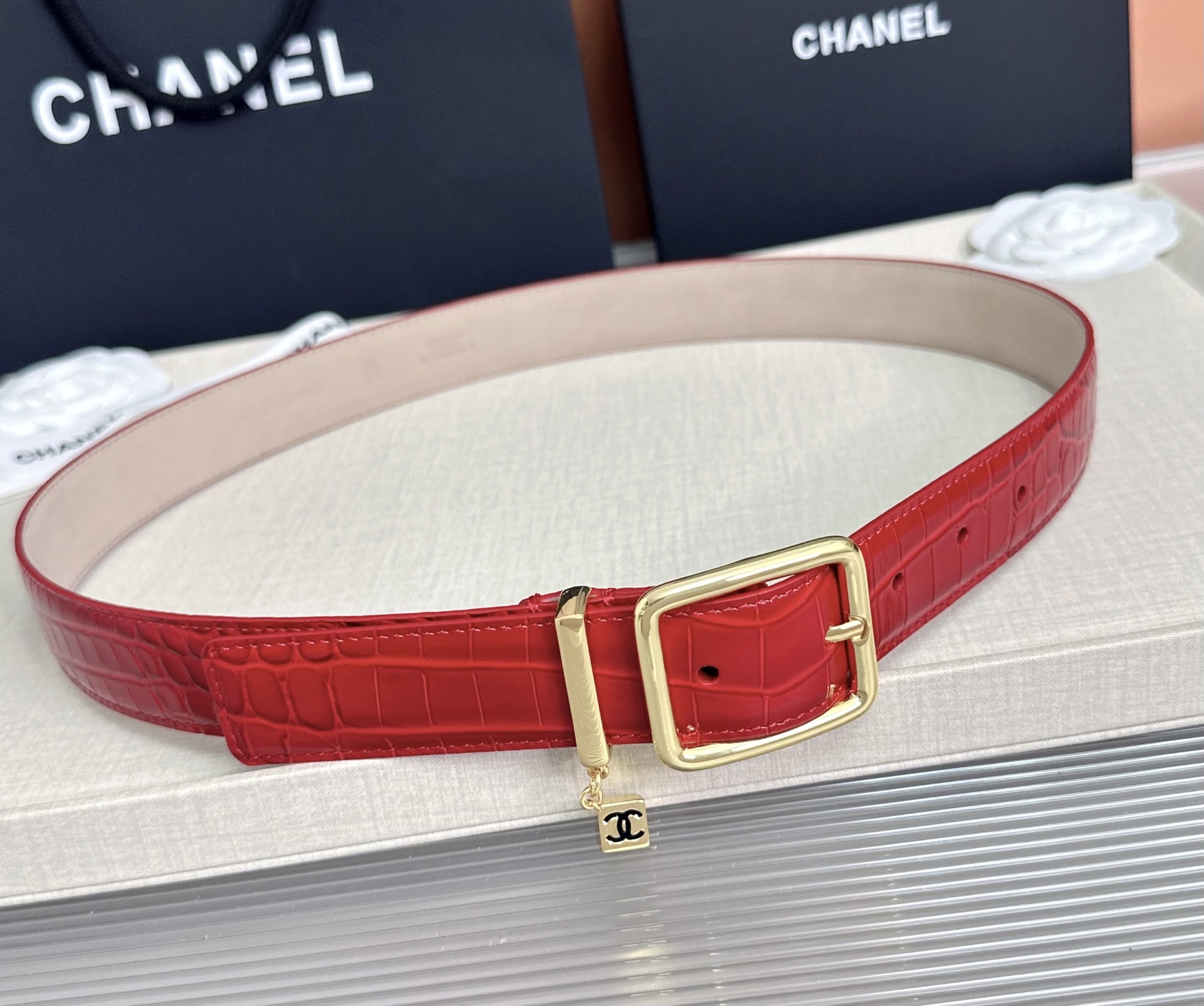💥💥💥CHANEL3.0cm香奈儿腰带，头层牛皮，长度：75.80.85.90.95.100.105.110欧，