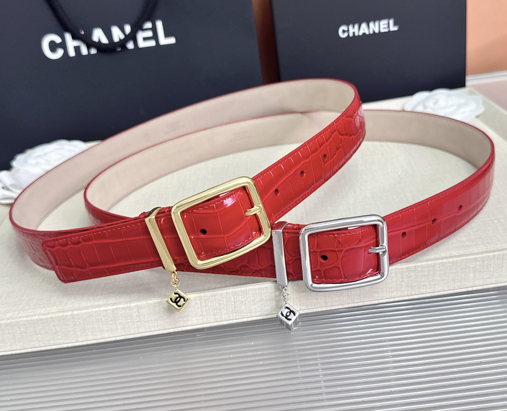 💥💥💥CHANEL3.0cm香奈儿腰带，头层牛皮，长度：75.80.85.90.95.100.105.110欧，