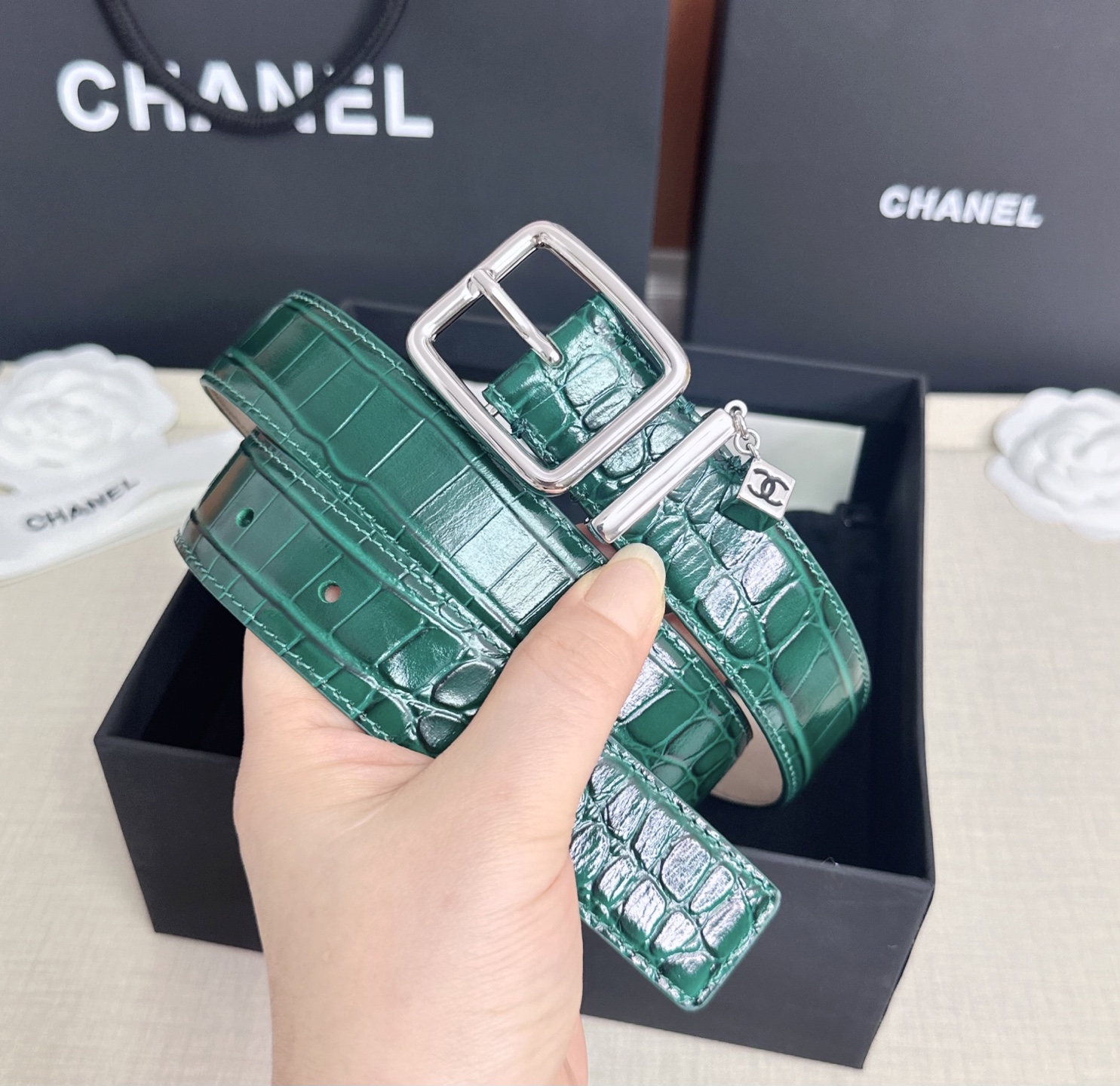 💥💥💥CHANEL3.0cm香奈儿腰带，头层牛皮，长度：75.80.85.90.95.100.105.110欧，