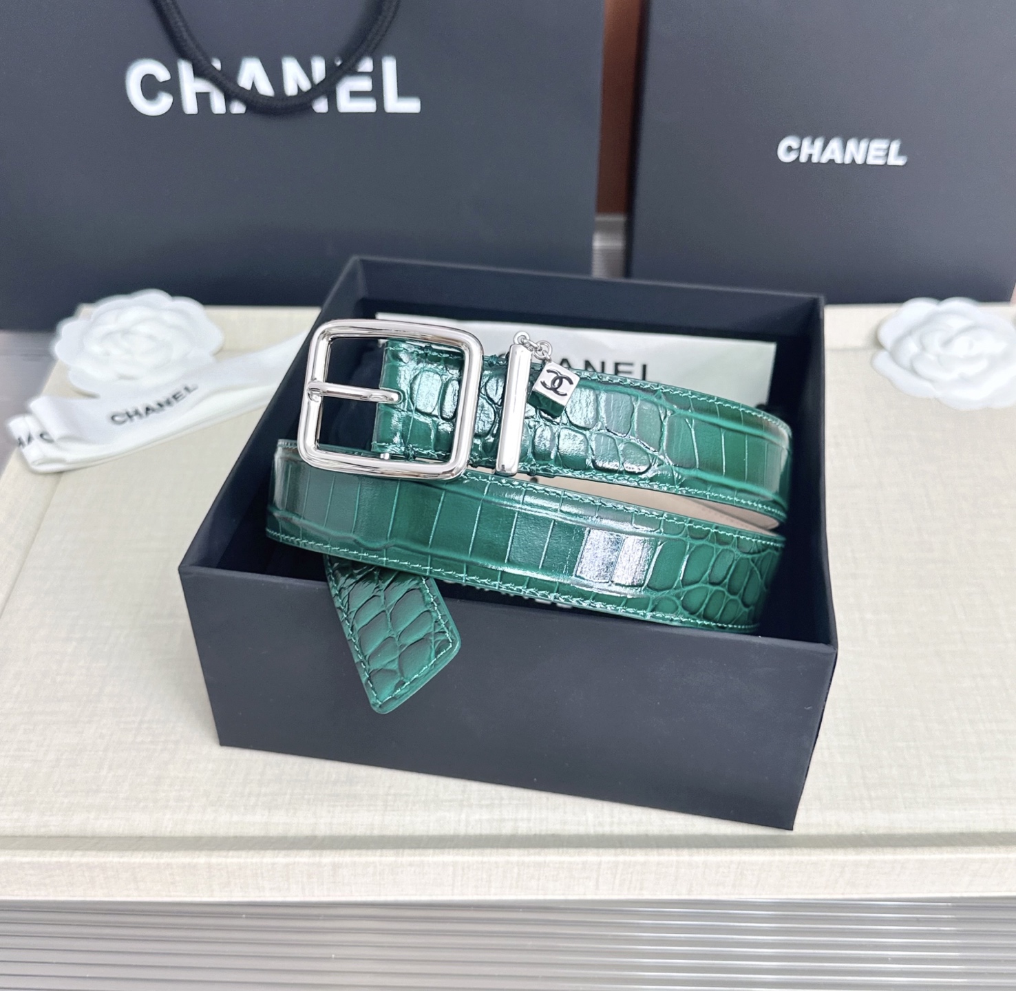 💥💥💥CHANEL3.0cm香奈儿腰带，头层牛皮，长度：75.80.85.90.95.100.105.110欧，