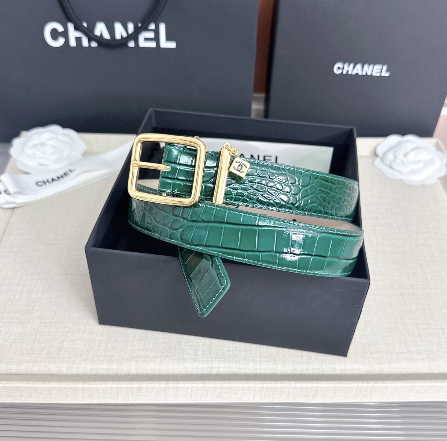 💥💥💥CHANEL3.0cm香奈儿腰带，头层牛皮，长度：75.80.85.90.95.100.105.110欧，