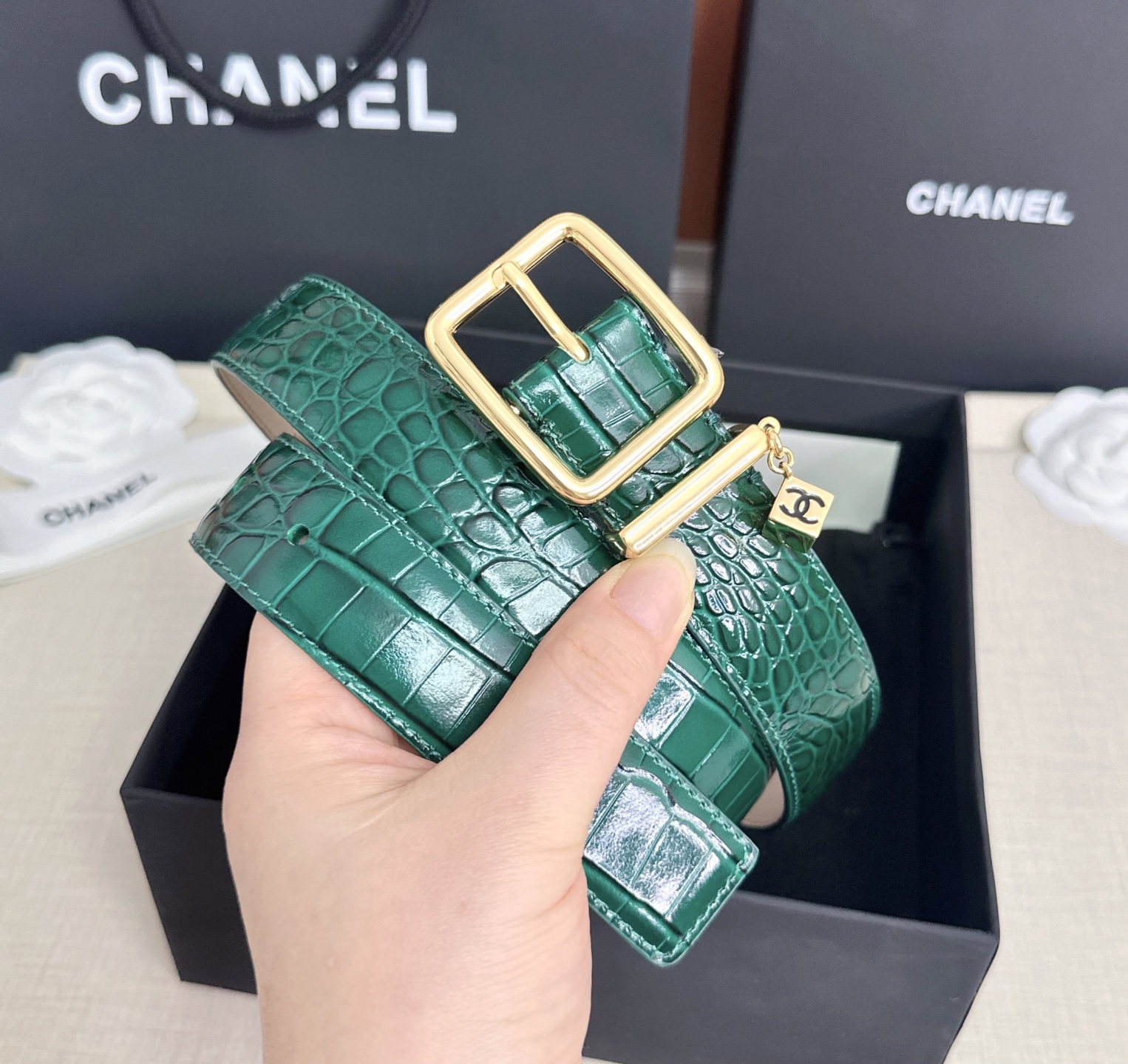 💥💥💥CHANEL3.0cm香奈儿腰带，头层牛皮，长度：75.80.85.90.95.100.105.110欧，
