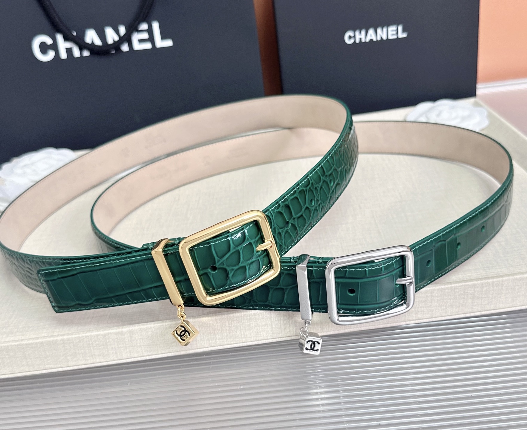 💥💥💥CHANEL3.0cm香奈儿腰带，头层牛皮，长度：75.80.85.90.95.100.105.110欧，
