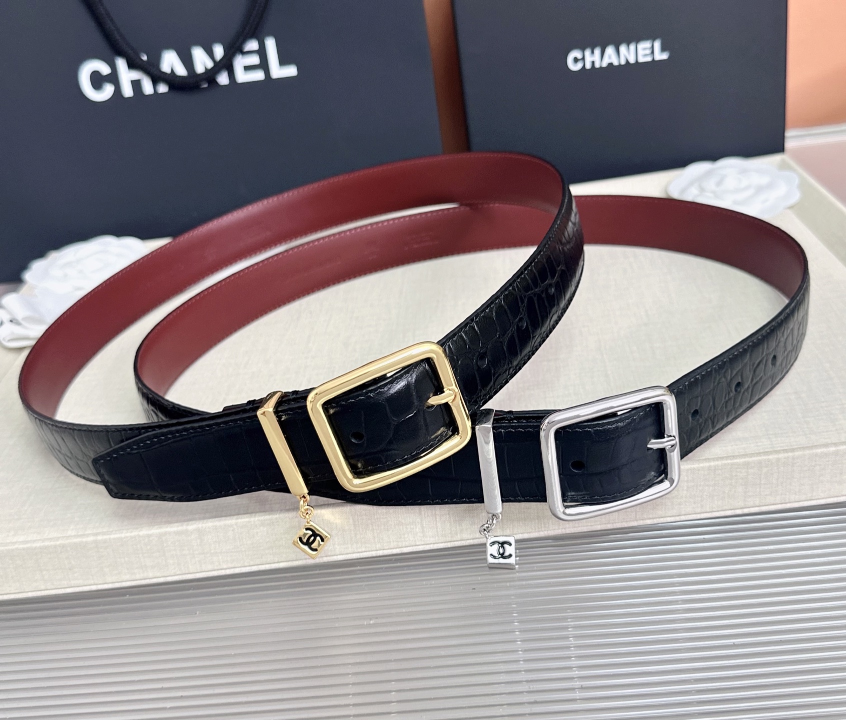 💥💥💥CHANEL3.0cm香奈儿腰带，头层牛皮，长度：75.80.85.90.95.100.105.110欧，