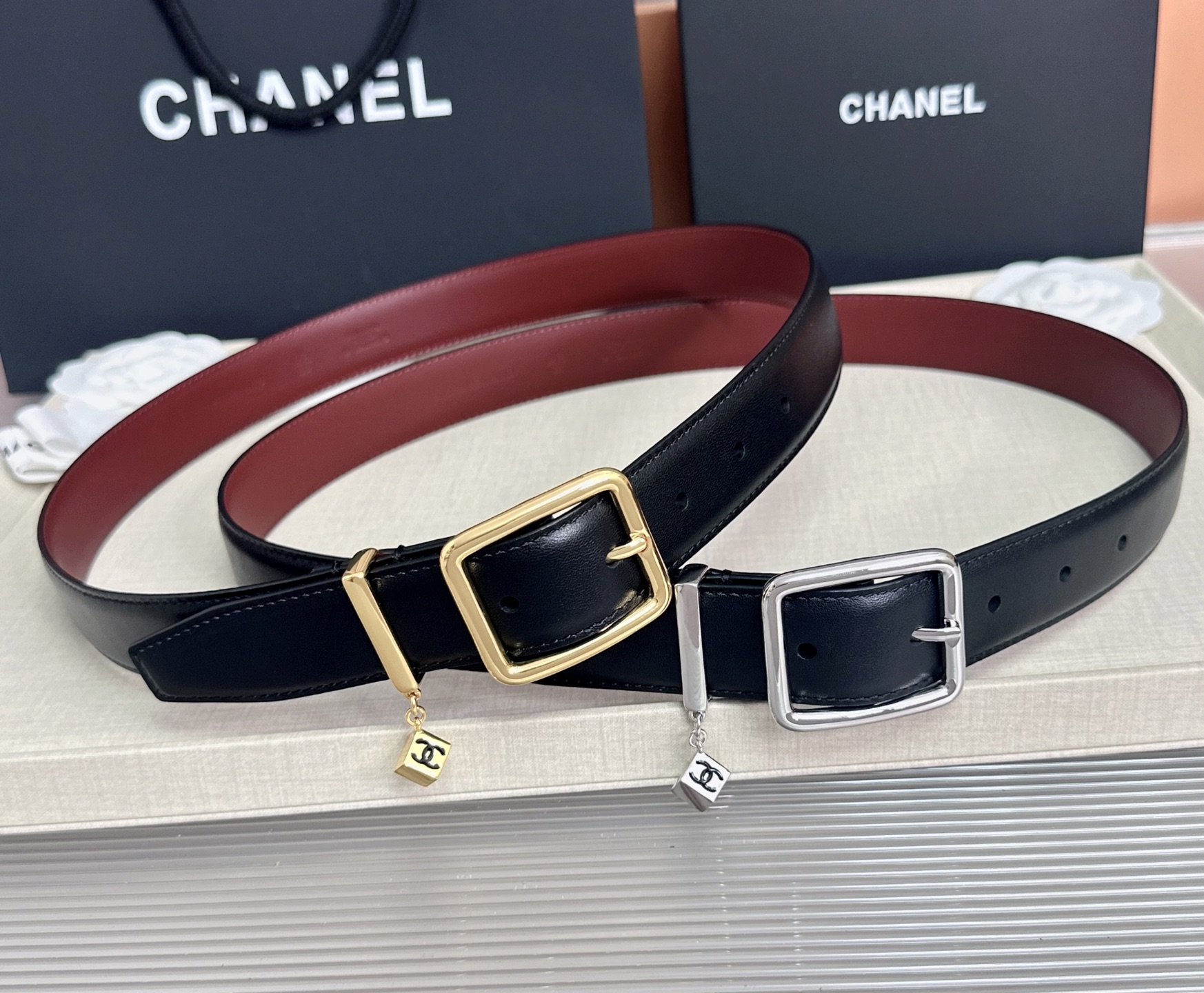 💥💥💥CHANEL3.0cm香奈儿腰带，头层牛皮，长度：75.80.85.90.95.100.105.110欧，