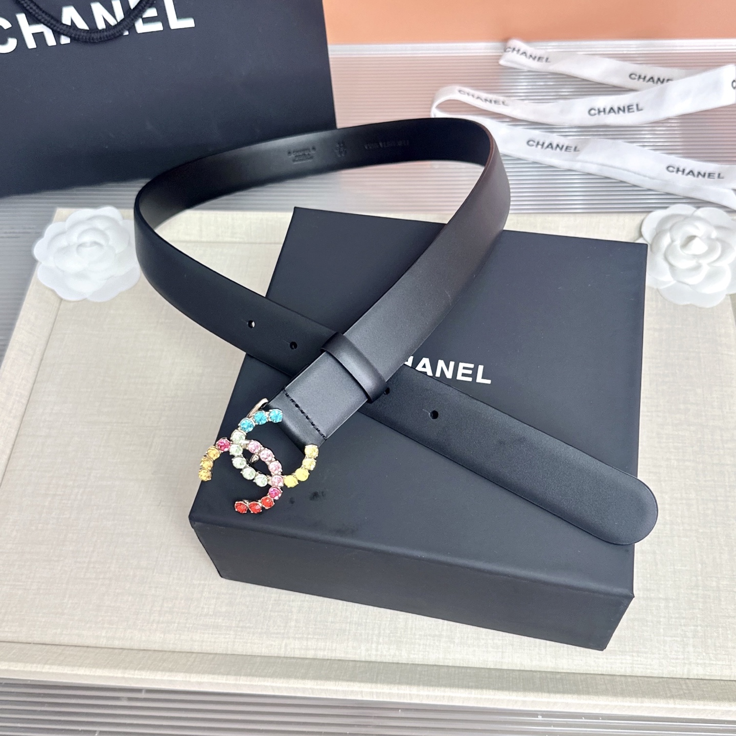 💥💥💥CHANEL3.0cm香奈儿腰带，头层牛皮，长度：75.80.85.90.95.100.105.欧