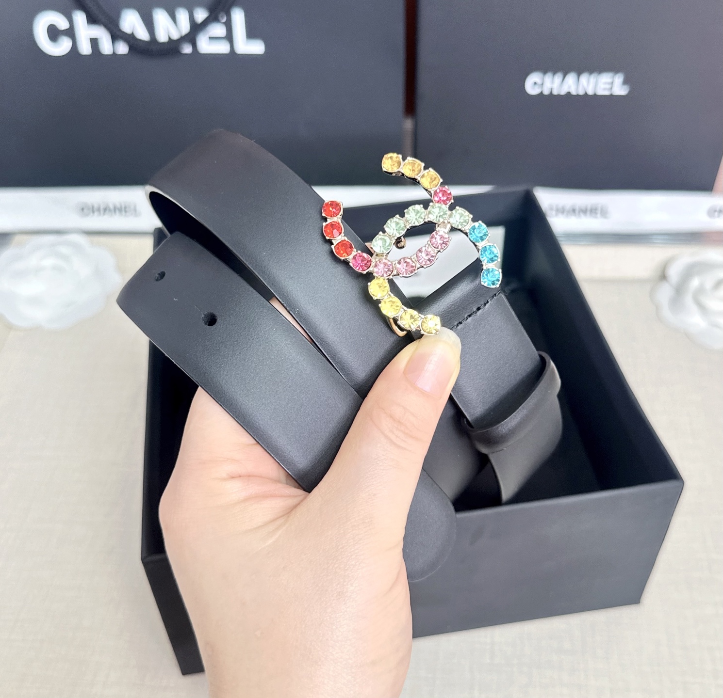 💥💥💥CHANEL3.0cm香奈儿腰带，头层牛皮，长度：75.80.85.90.95.100.105.欧