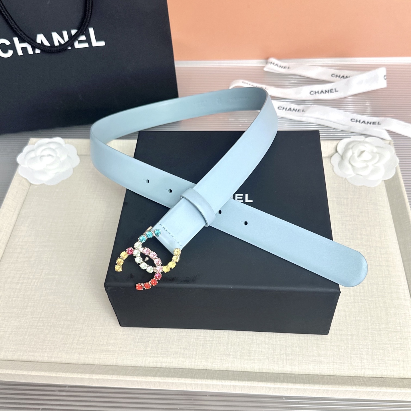 💥💥💥CHANEL3.0cm香奈儿腰带，头层牛皮，长度：75.80.85.90.95.100.105.欧