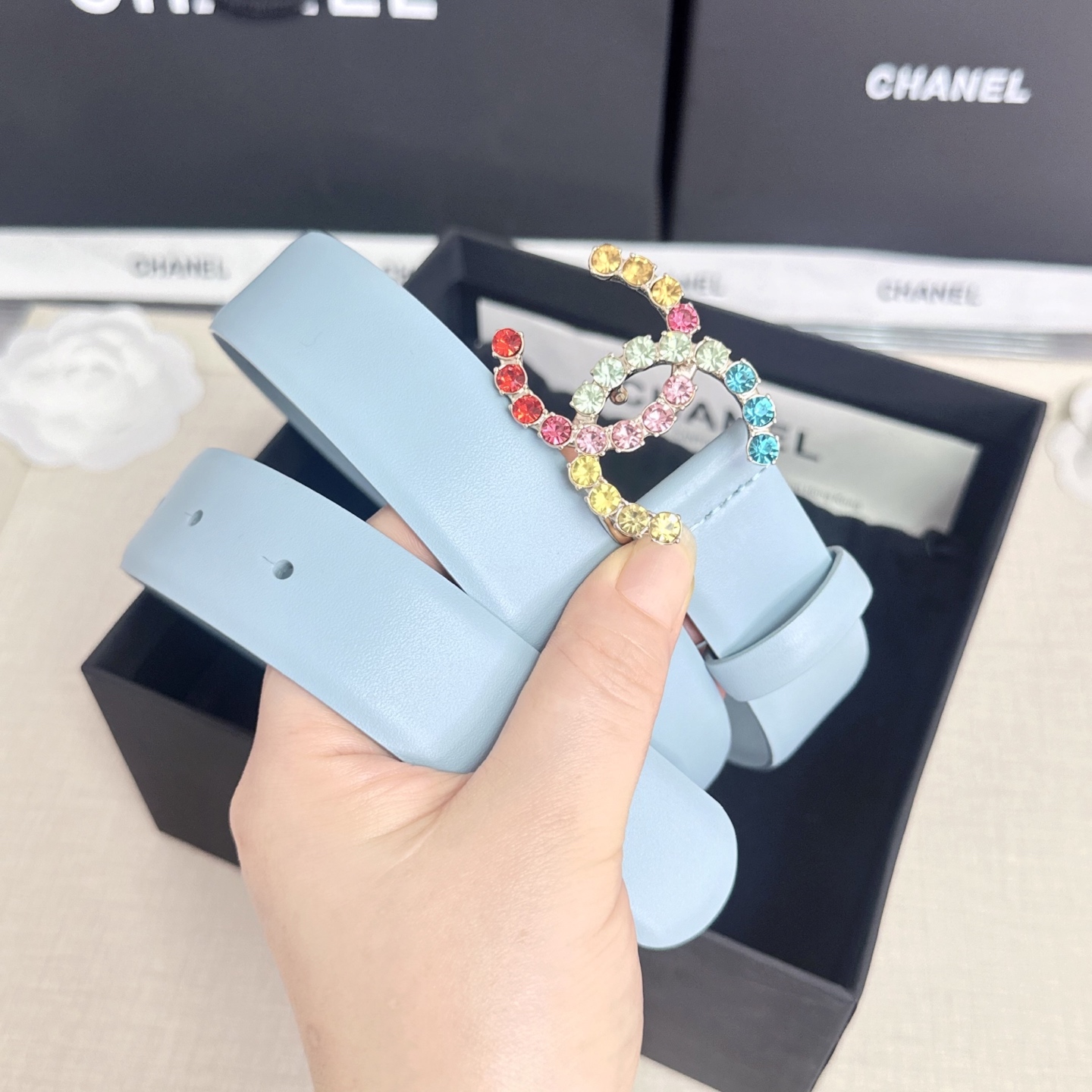 💥💥💥CHANEL3.0cm香奈儿腰带，头层牛皮，长度：75.80.85.90.95.100.105.欧
