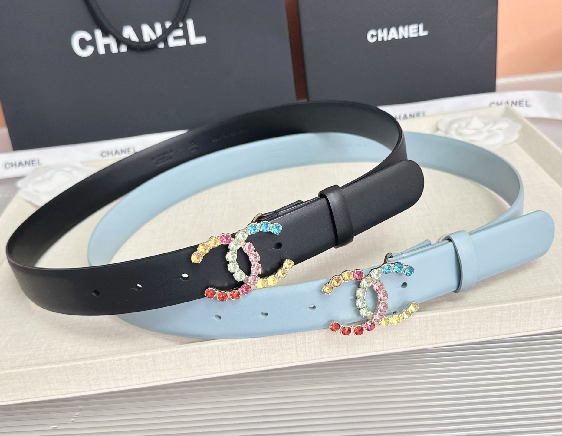 💥💥💥CHANEL3.0cm香奈儿腰带，头层牛皮，长度：75.80.85.90.95.100.105.欧