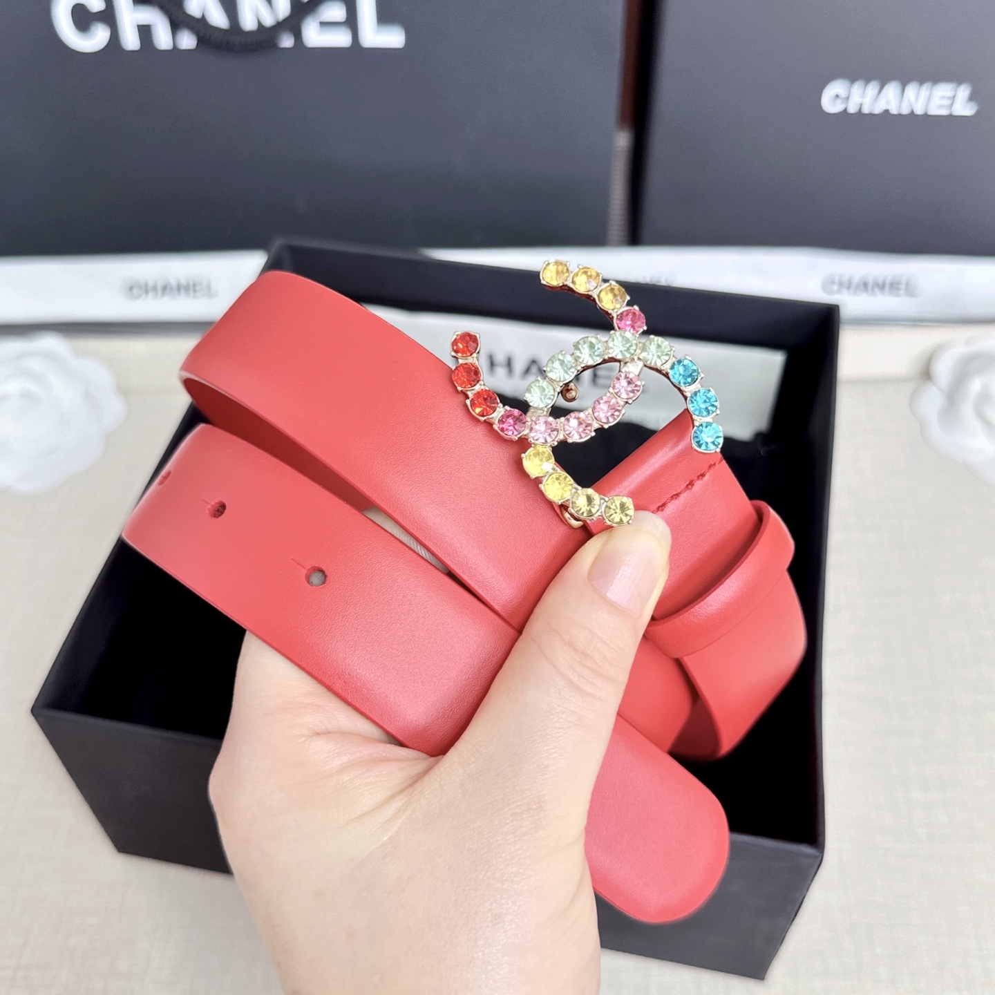 💥💥💥CHANEL3.0cm香奈儿腰带，头层牛皮，长度：75.80.85.90.95.100.105.欧