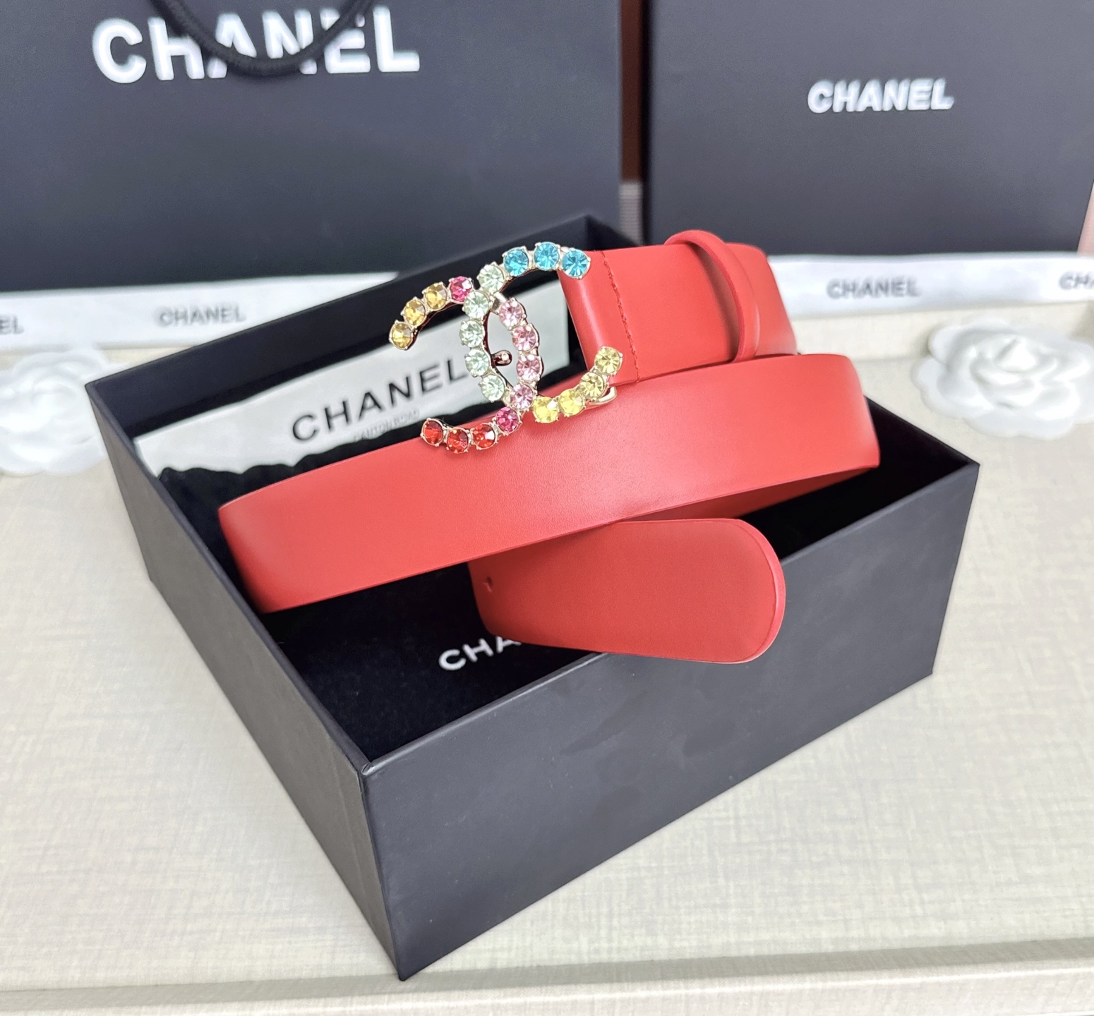 💥💥💥CHANEL3.0cm香奈儿腰带，头层牛皮，长度：75.80.85.90.95.100.105.欧