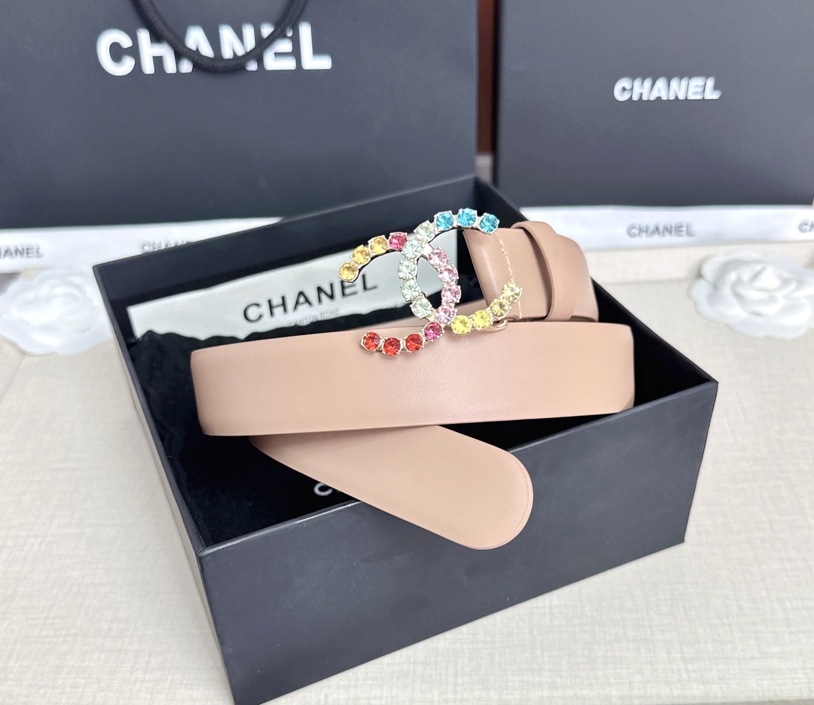 💥💥💥CHANEL3.0cm香奈儿腰带，头层牛皮，长度：75.80.85.90.95.100.105.欧
