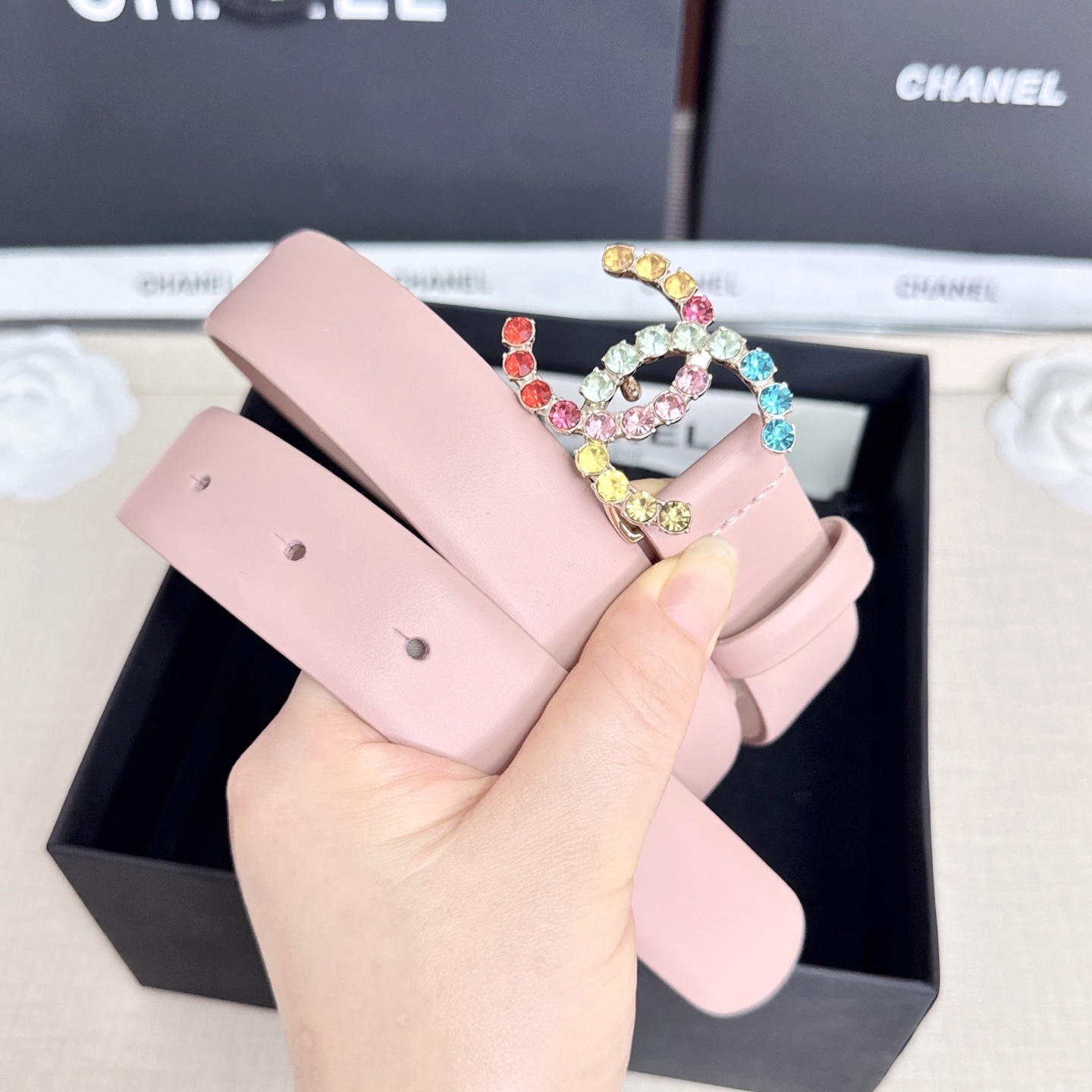 💥💥💥CHANEL3.0cm香奈儿腰带，头层牛皮，长度：75.80.85.90.95.100.105.欧