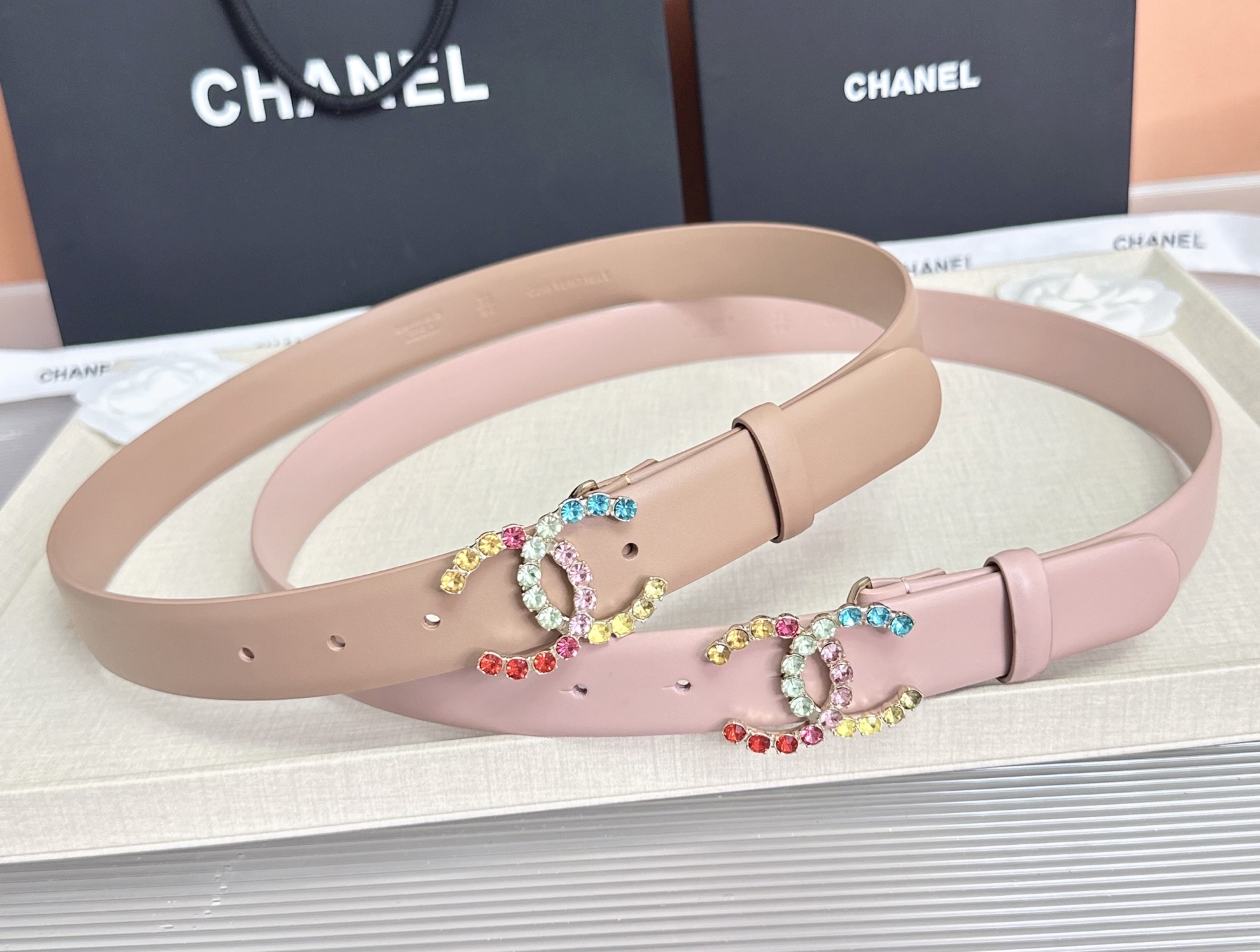 💥💥💥CHANEL3.0cm香奈儿腰带，头层牛皮，长度：75.80.85.90.95.100.105.欧