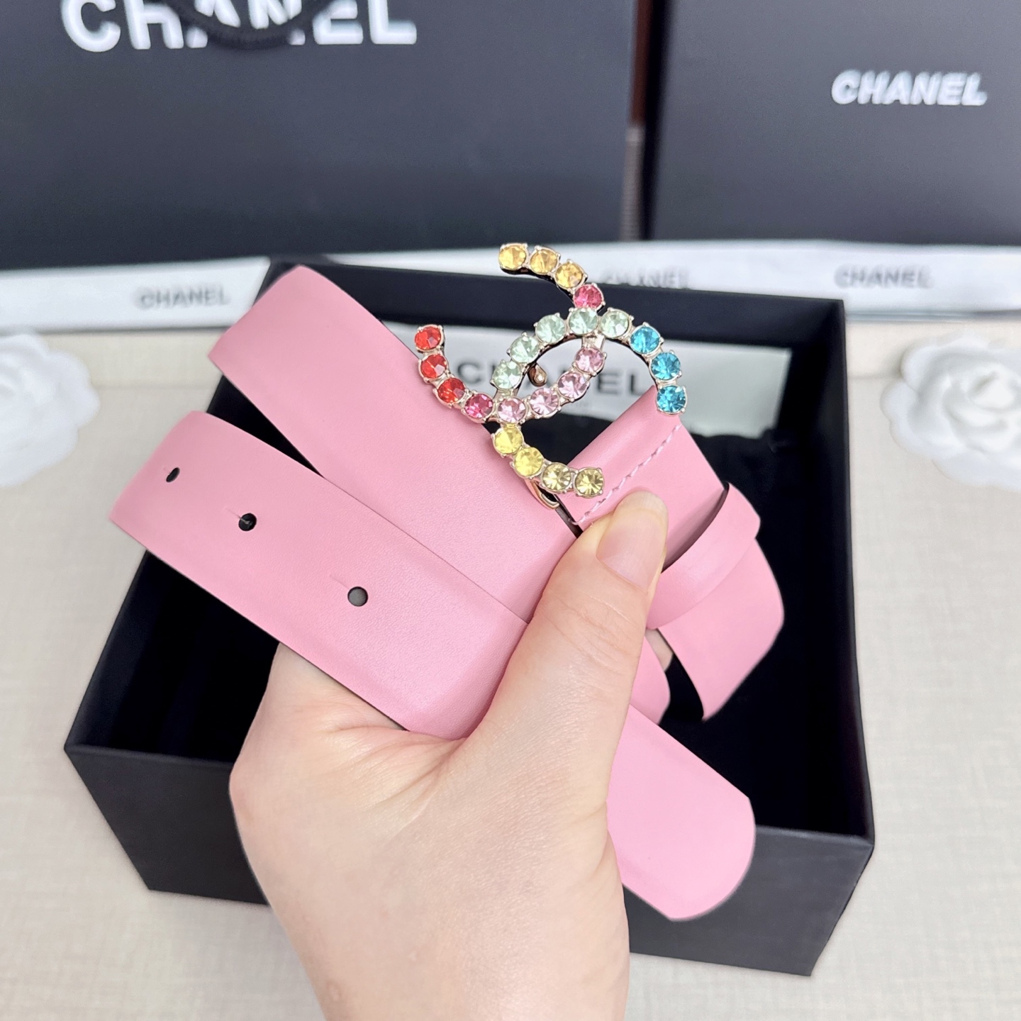 💥💥💥CHANEL3.0cm香奈儿腰带，头层牛皮，长度：75.80.85.90.95.100.105.欧