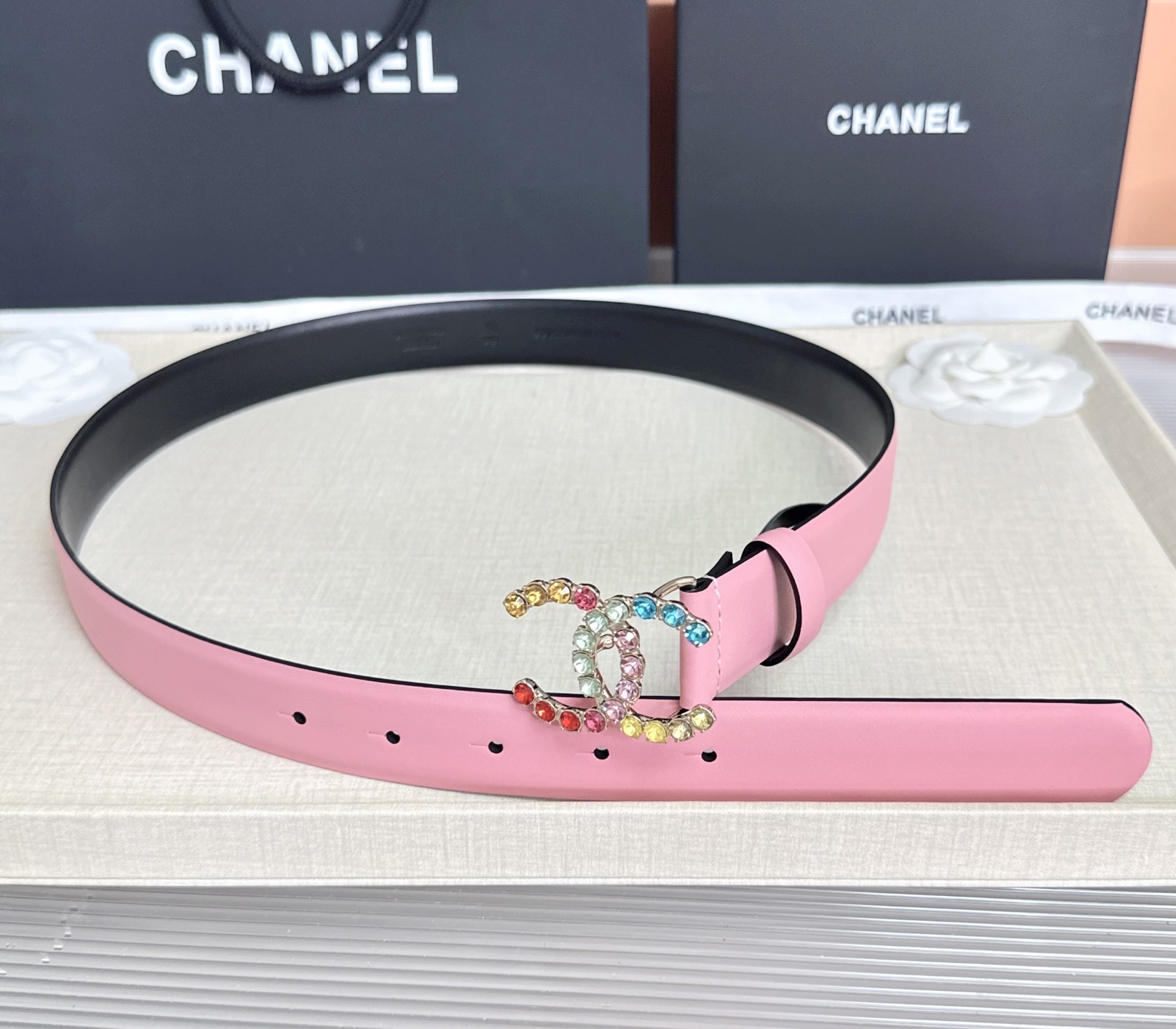 💥💥💥CHANEL3.0cm香奈儿腰带，头层牛皮，长度：75.80.85.90.95.100.105.欧