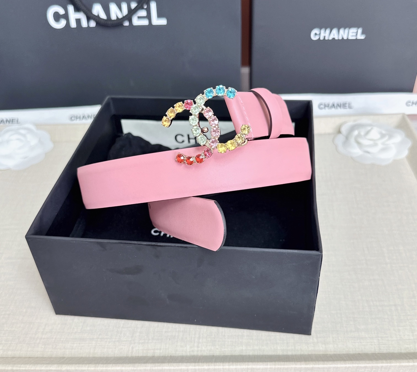 💥💥💥CHANEL3.0cm香奈儿腰带，头层牛皮，长度：75.80.85.90.95.100.105.欧