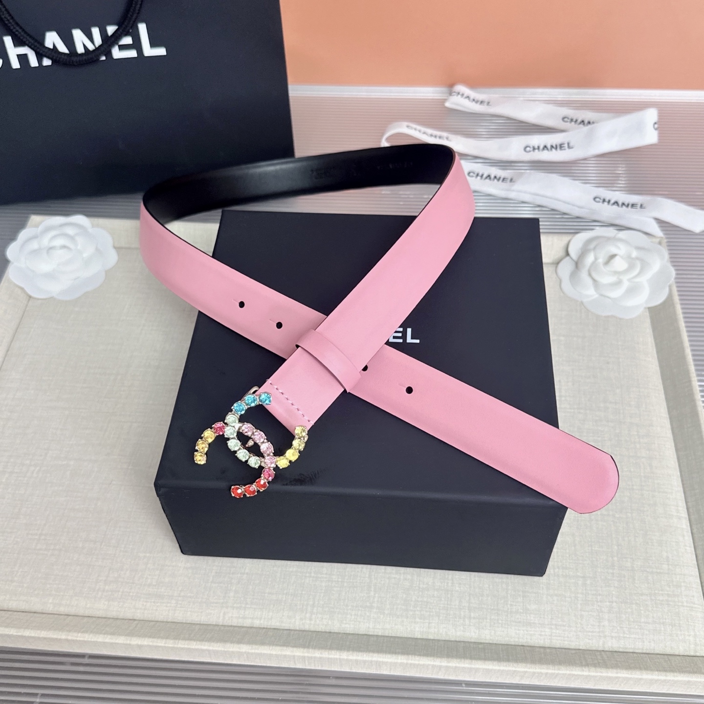 💥💥💥CHANEL3.0cm香奈儿腰带，头层牛皮，长度：75.80.85.90.95.100.105.欧