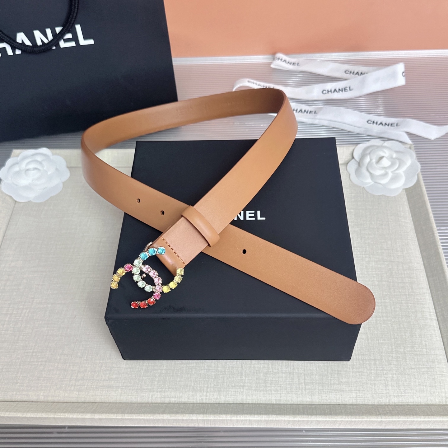 💥💥💥CHANEL3.0cm香奈儿腰带，头层牛皮，长度：75.80.85.90.95.100.105.欧