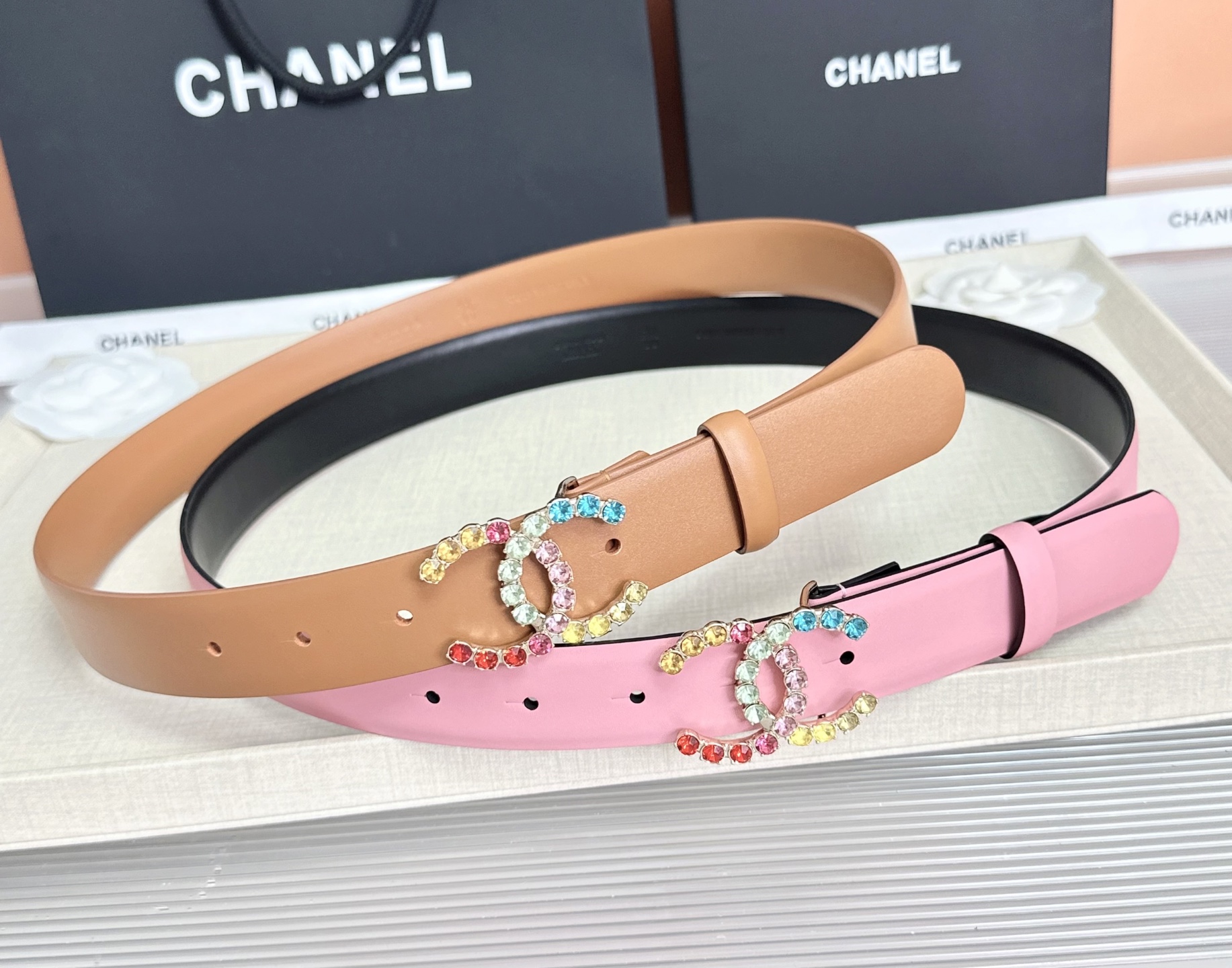 💥💥💥CHANEL3.0cm香奈儿腰带，头层牛皮，长度：75.80.85.90.95.100.105.欧