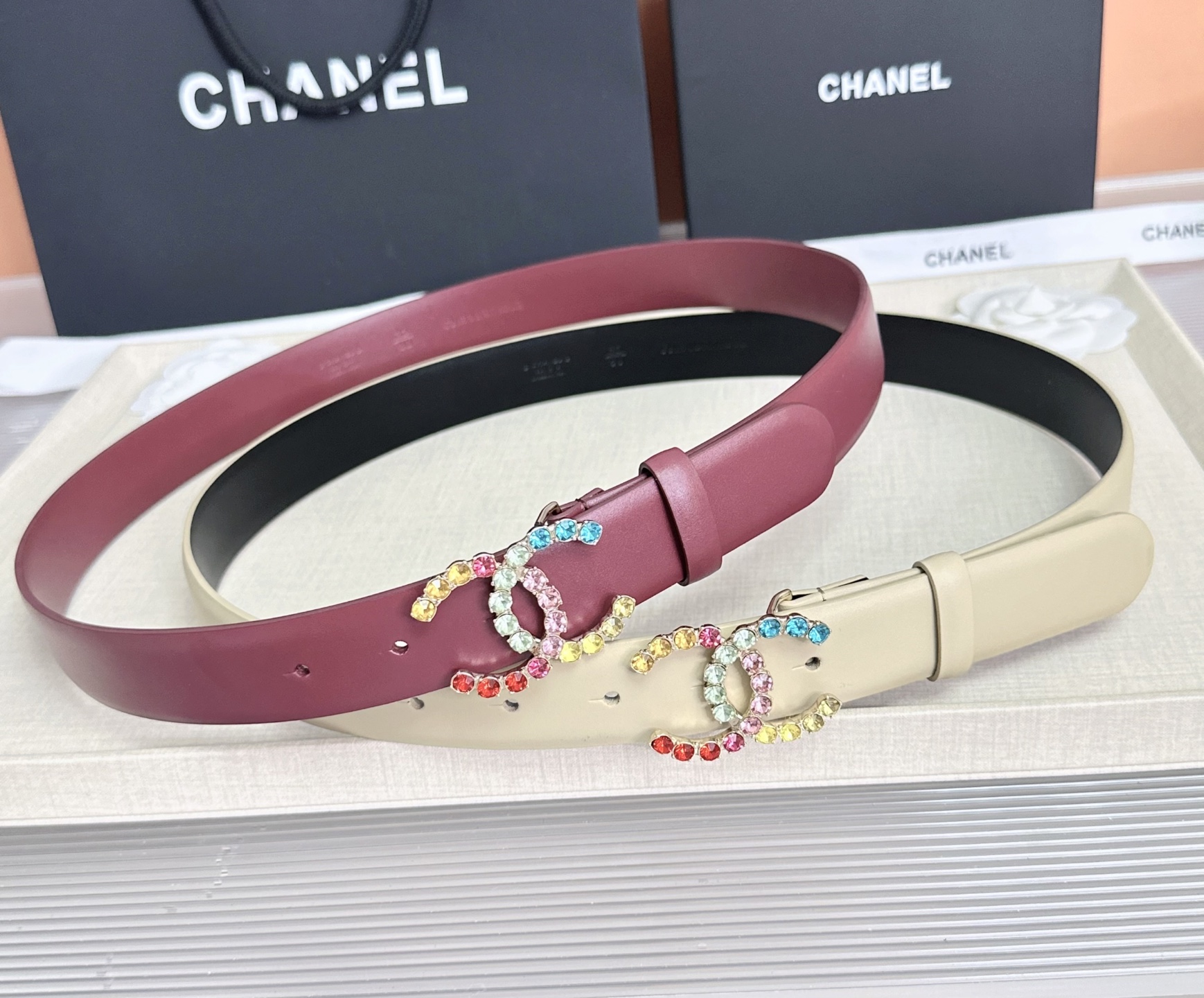 💥💥💥CHANEL3.0cm香奈儿腰带，头层牛皮，长度：75.80.85.90.95.100.105.欧