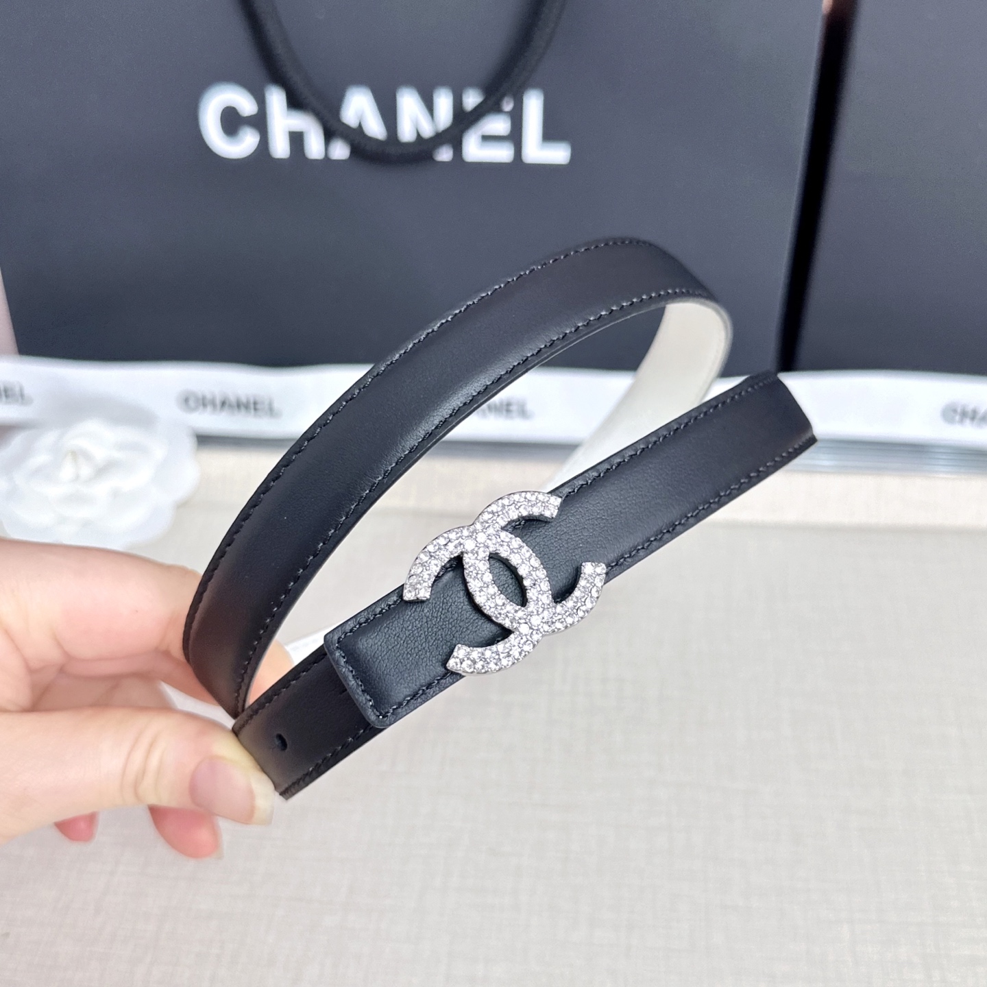 💥💥💥CHANEL2.0cm香奈儿腰带，头层牛皮，长度：75.80.85.90.95.100.欧，
