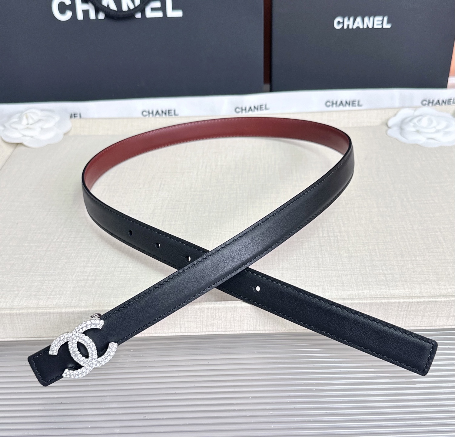 💥💥💥CHANEL2.0cm香奈儿腰带，头层牛皮，长度：75.80.85.90.95.100.欧，
