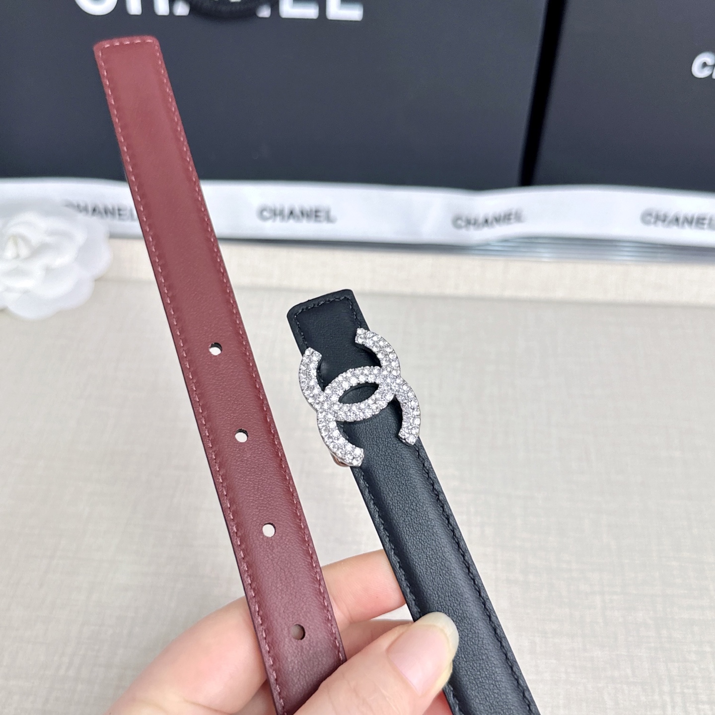 💥💥💥CHANEL2.0cm香奈儿腰带，头层牛皮，长度：75.80.85.90.95.100.欧，