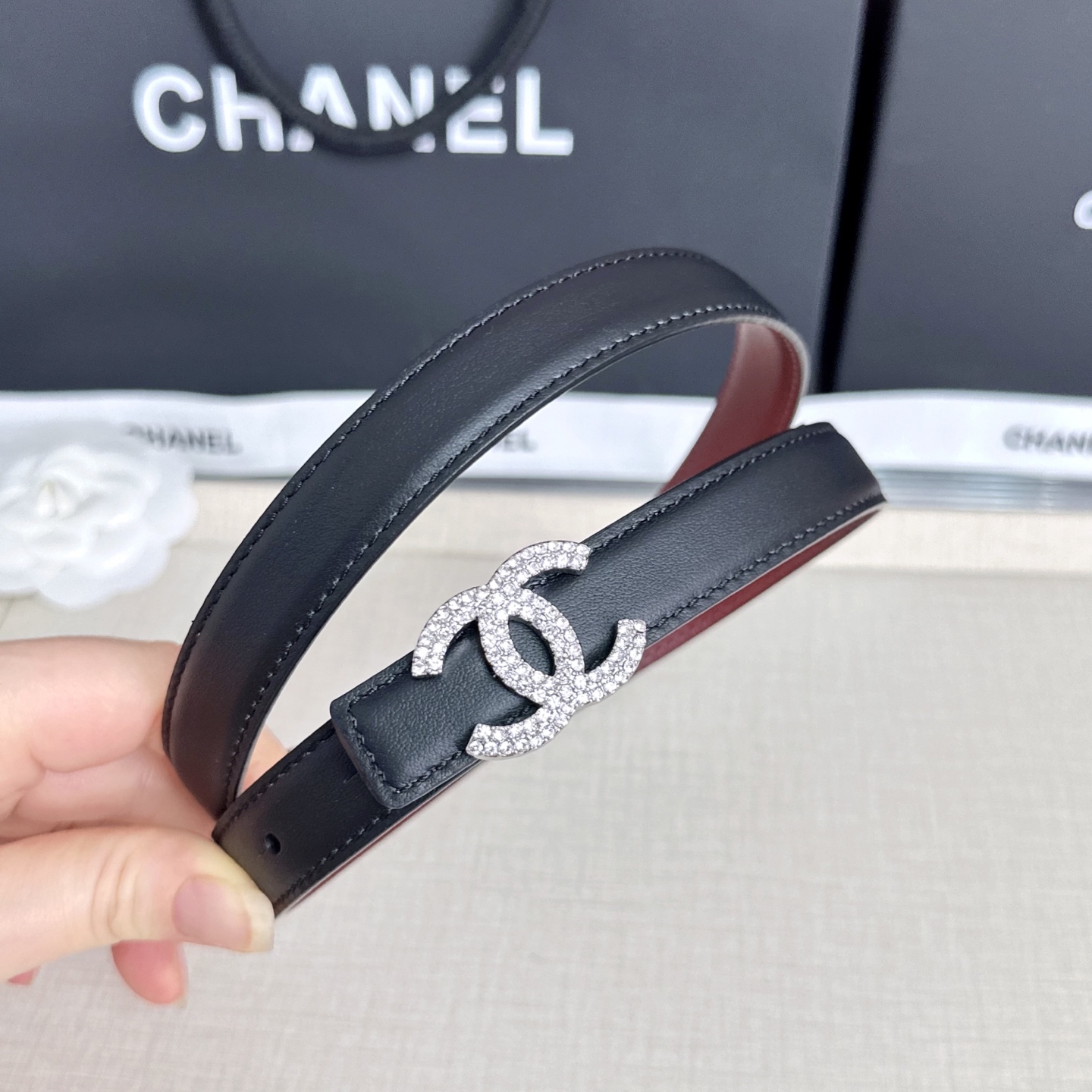💥💥💥CHANEL2.0cm香奈儿腰带，头层牛皮，长度：75.80.85.90.95.100.欧，