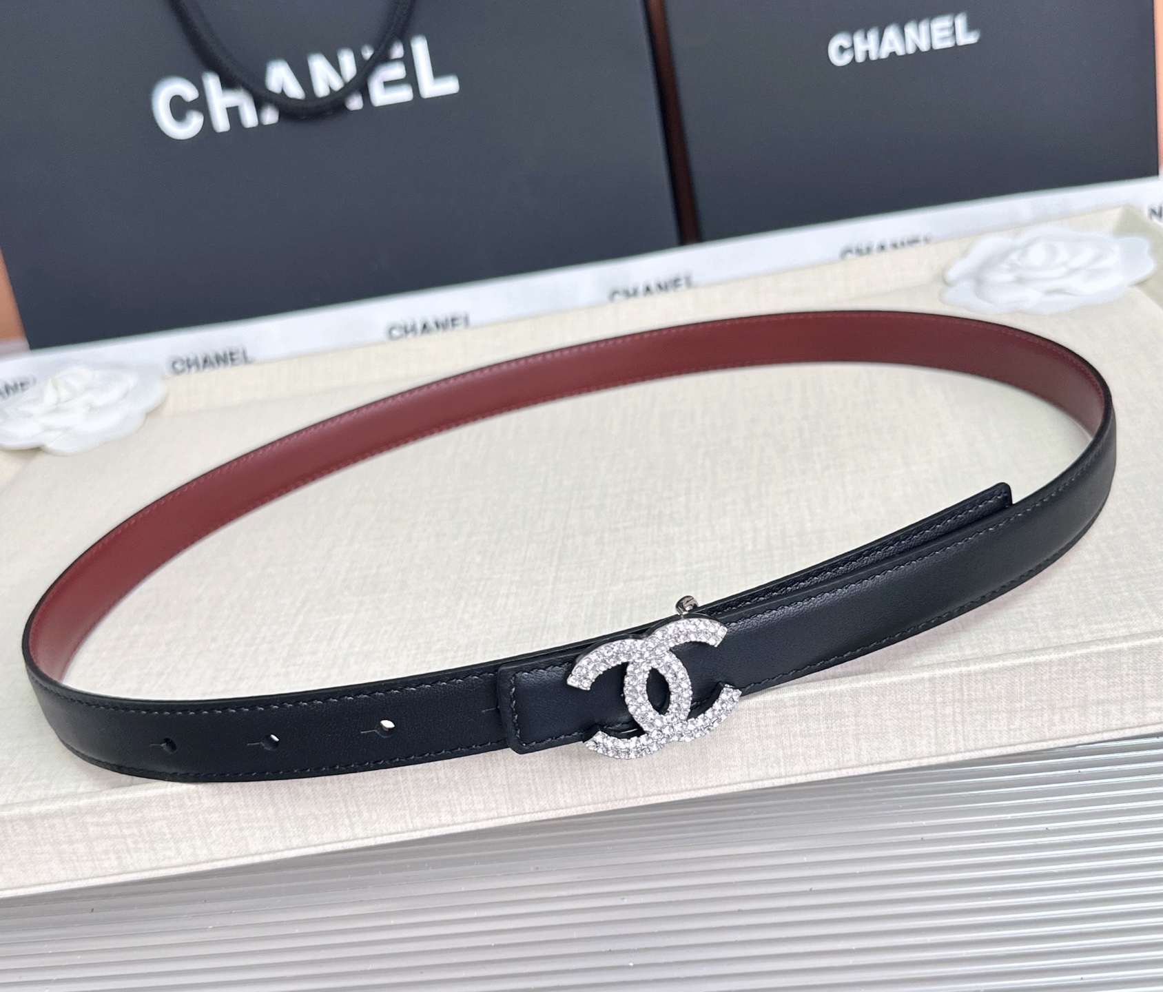 💥💥💥CHANEL2.0cm香奈儿腰带，头层牛皮，长度：75.80.85.90.95.100.欧，