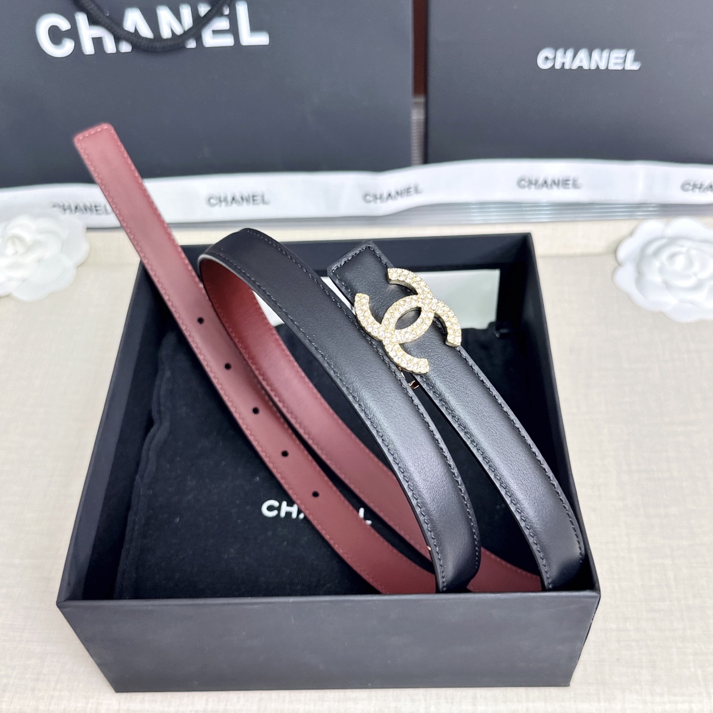 💥💥💥CHANEL2.0cm香奈儿腰带，头层牛皮，长度：75.80.85.90.95.100.欧，