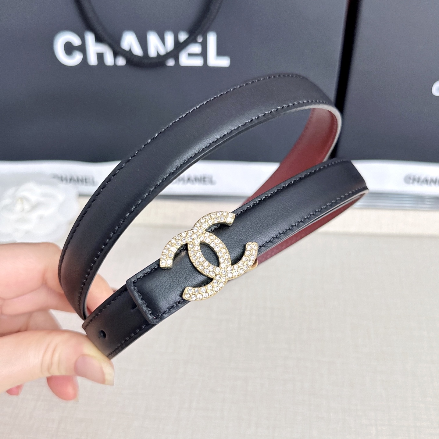 💥💥💥CHANEL2.0cm香奈儿腰带，头层牛皮，长度：75.80.85.90.95.100.欧，