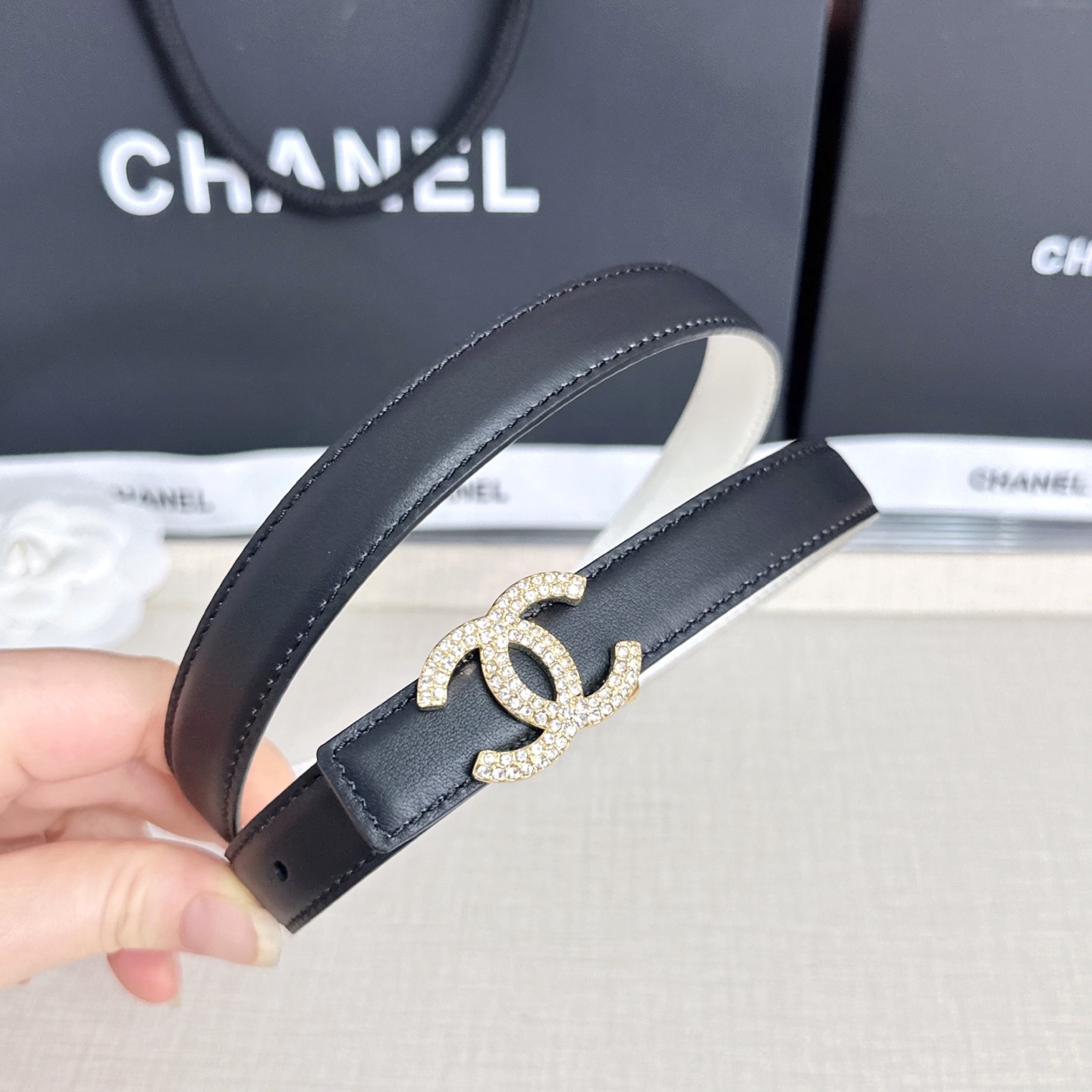 💥💥💥CHANEL2.0cm香奈儿腰带，头层牛皮，长度：75.80.85.90.95.100.欧，