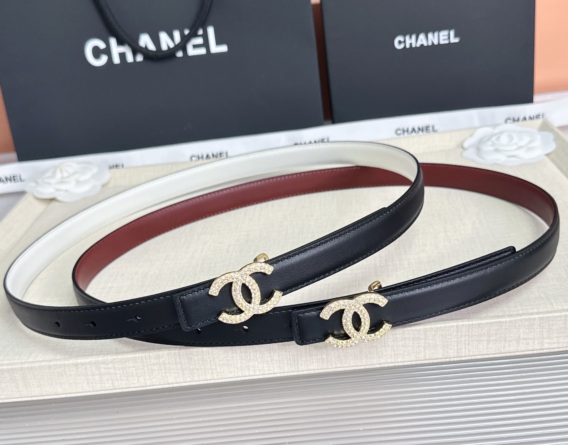 💥💥💥CHANEL2.0cm香奈儿腰带，头层牛皮，长度：75.80.85.90.95.100.欧，