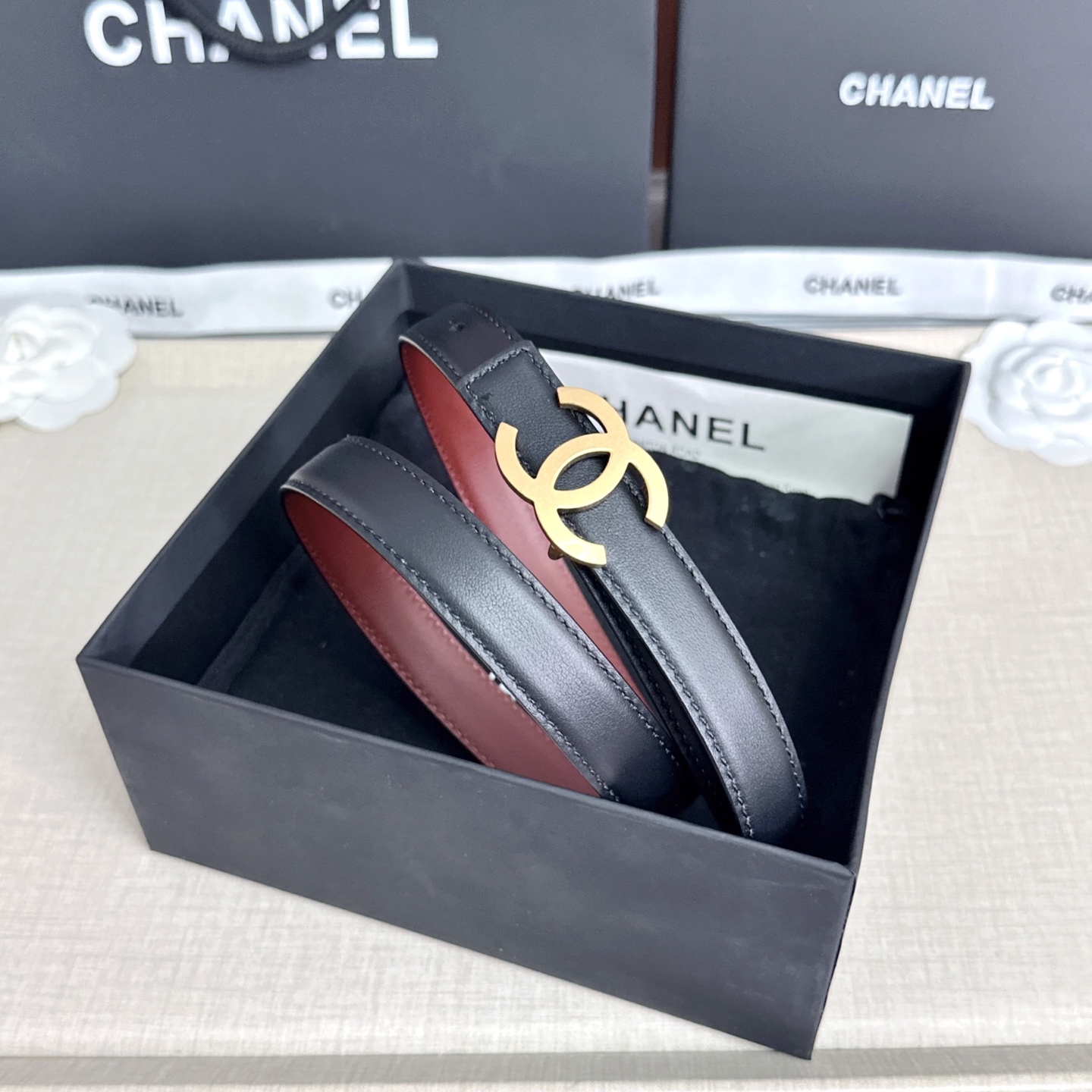 💥💥💥CHANEL2.0cm香奈儿腰带，头层牛皮，长度：75.80.85.90.95.100.欧，