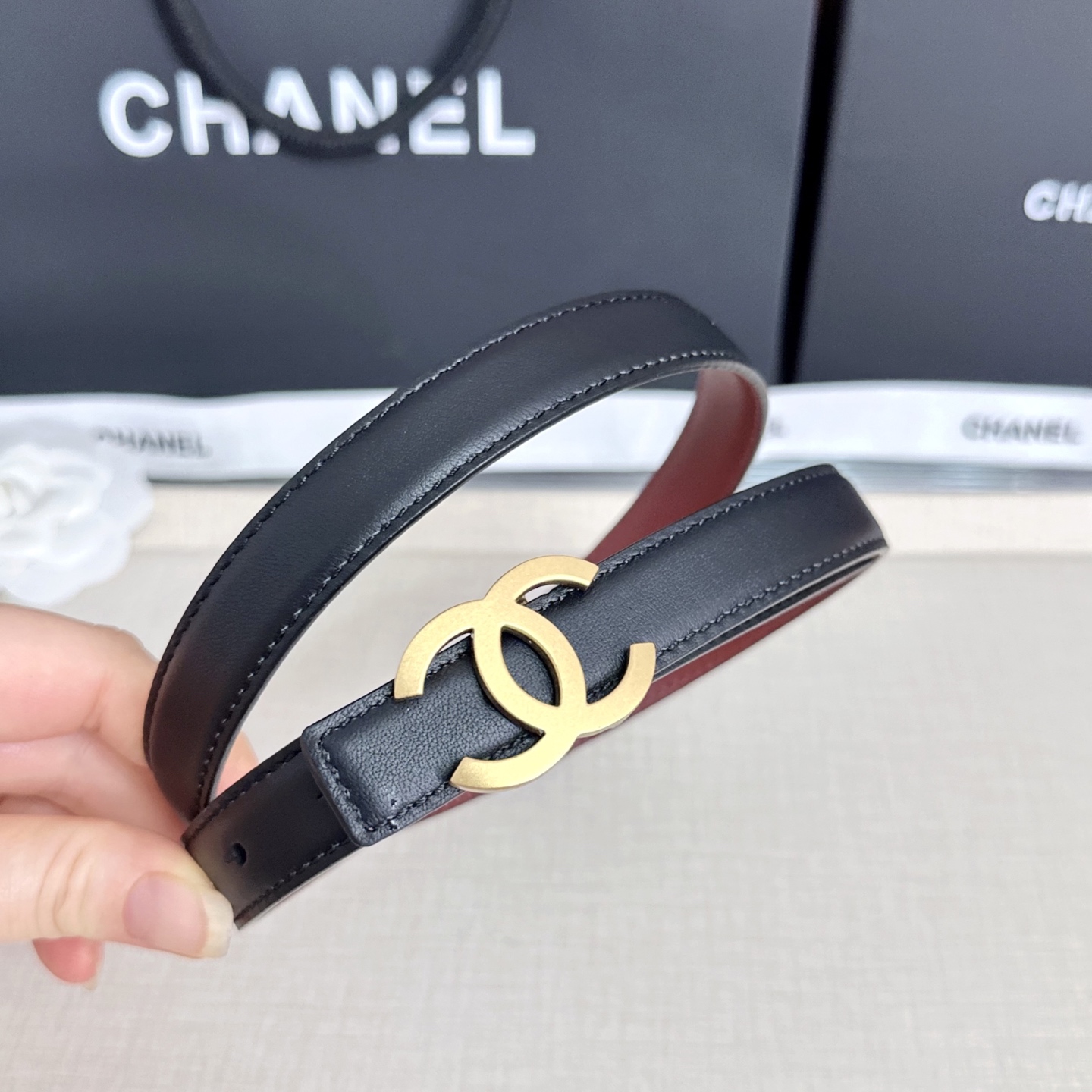 💥💥💥CHANEL2.0cm香奈儿腰带，头层牛皮，长度：75.80.85.90.95.100.欧，
