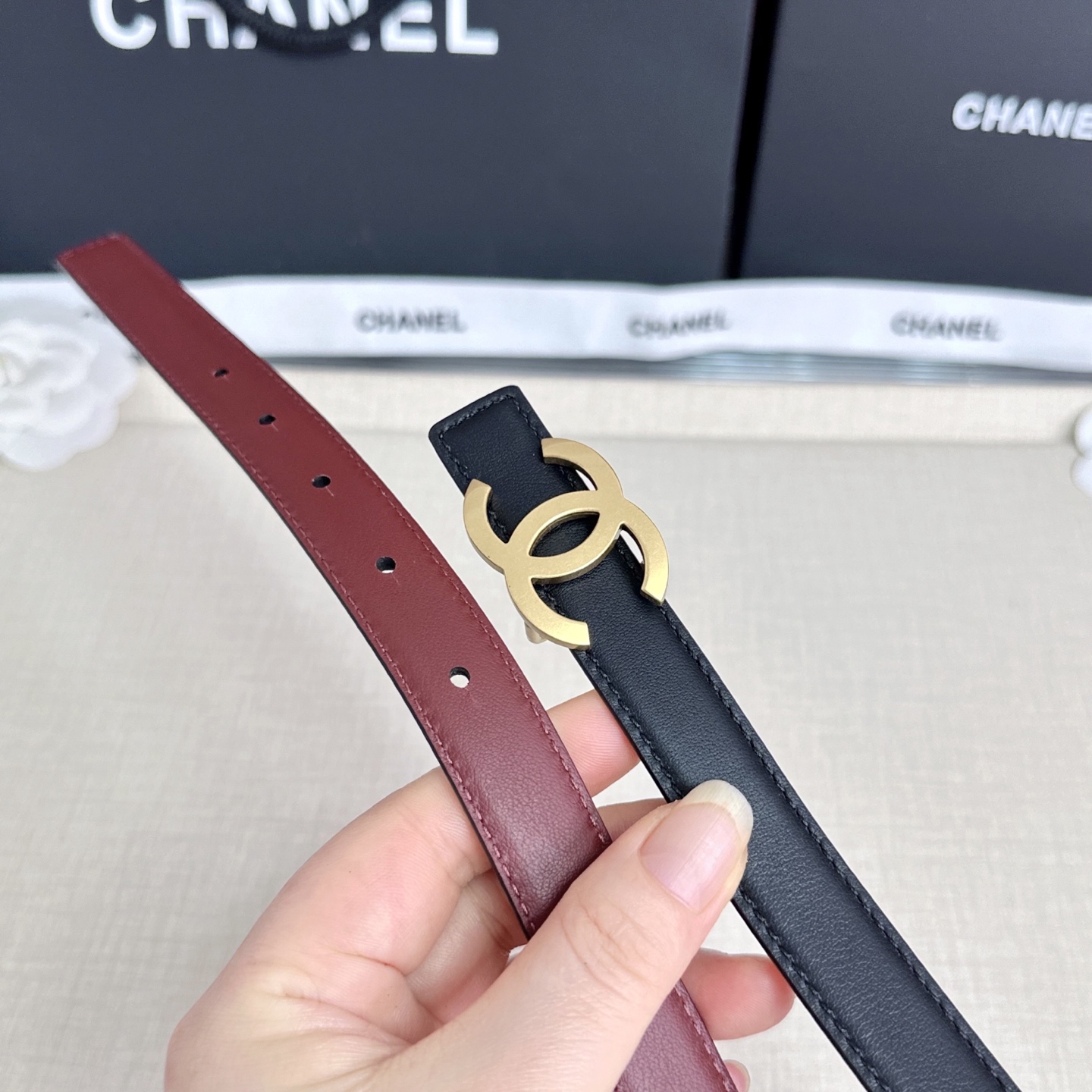 💥💥💥CHANEL2.0cm香奈儿腰带，头层牛皮，长度：75.80.85.90.95.100.欧，