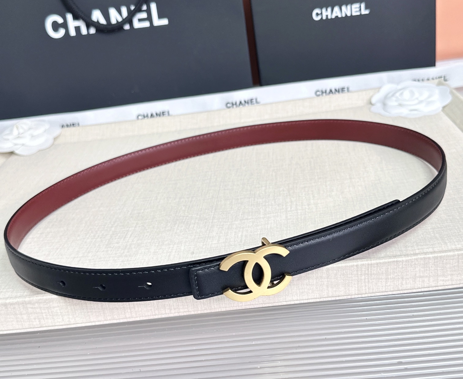 💥💥💥CHANEL2.0cm香奈儿腰带，头层牛皮，长度：75.80.85.90.95.100.欧，