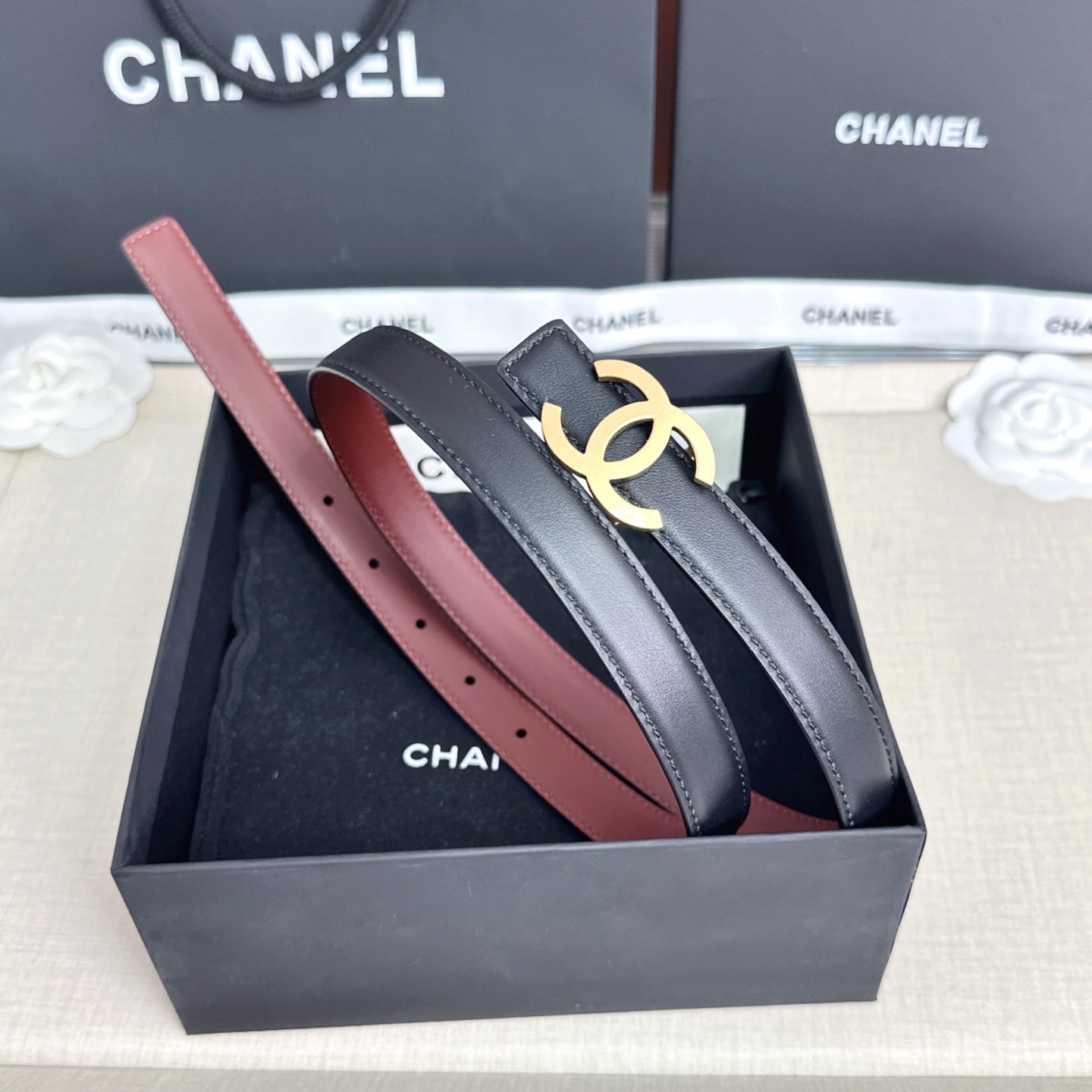 💥💥💥CHANEL2.0cm香奈儿腰带，头层牛皮，长度：75.80.85.90.95.100.欧，