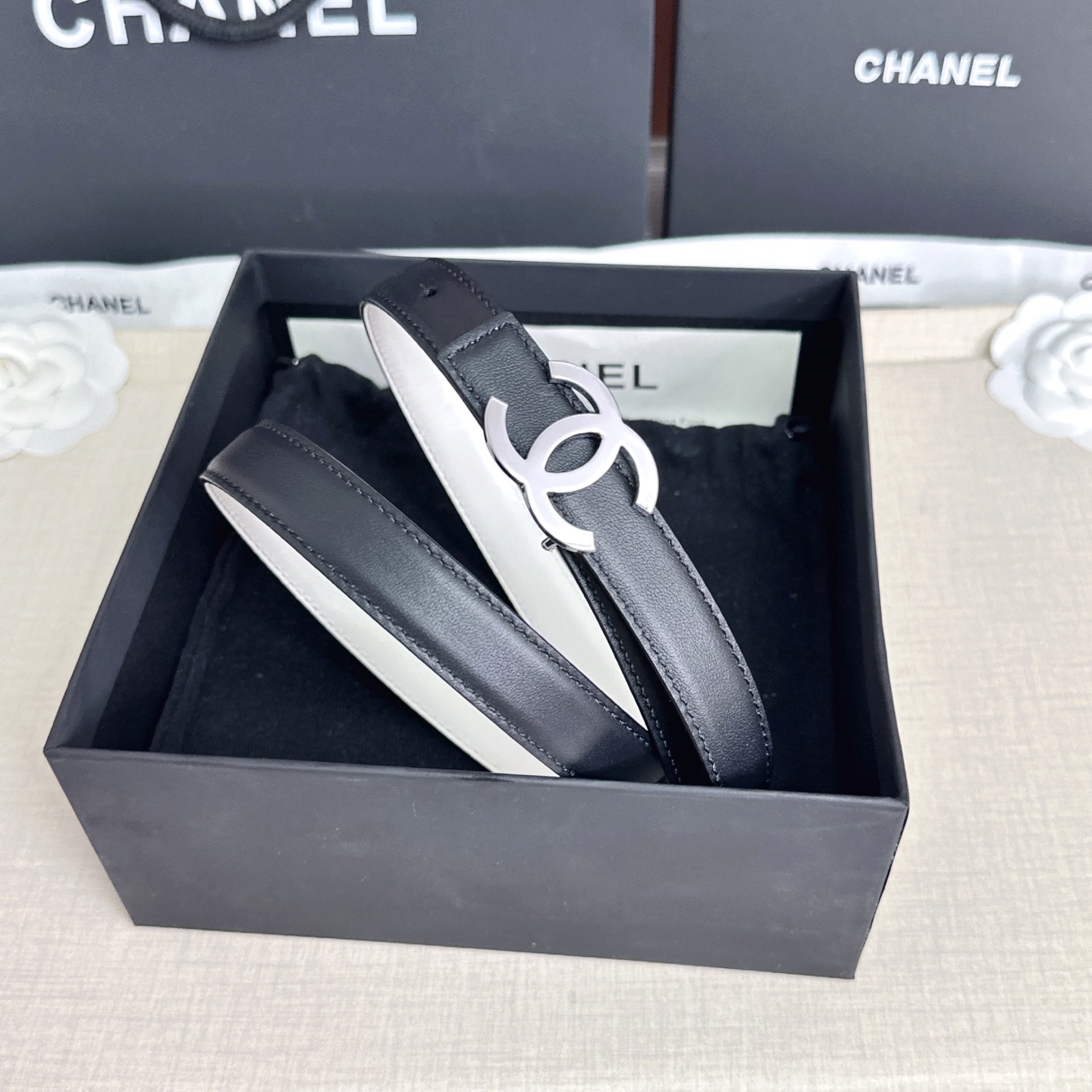 💥💥💥CHANEL2.0cm香奈儿腰带，头层牛皮，长度：75.80.85.90.95.100.欧，