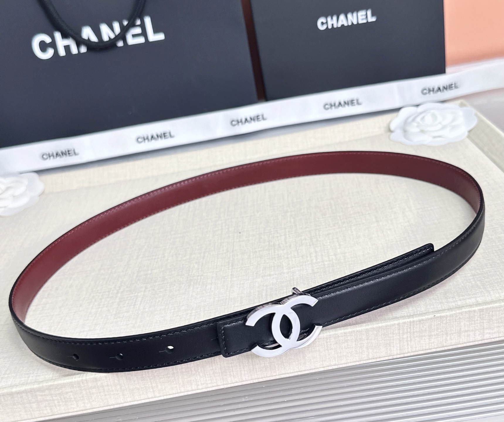 💥💥💥CHANEL2.0cm香奈儿腰带，头层牛皮，长度：75.80.85.90.95.100.欧，