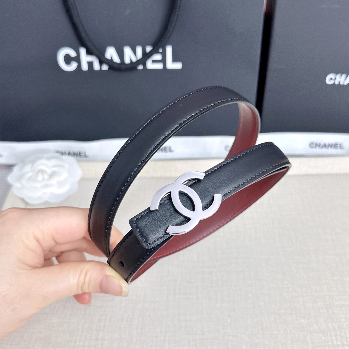 💥💥💥CHANEL2.0cm香奈儿腰带，头层牛皮，长度：75.80.85.90.95.100.欧，