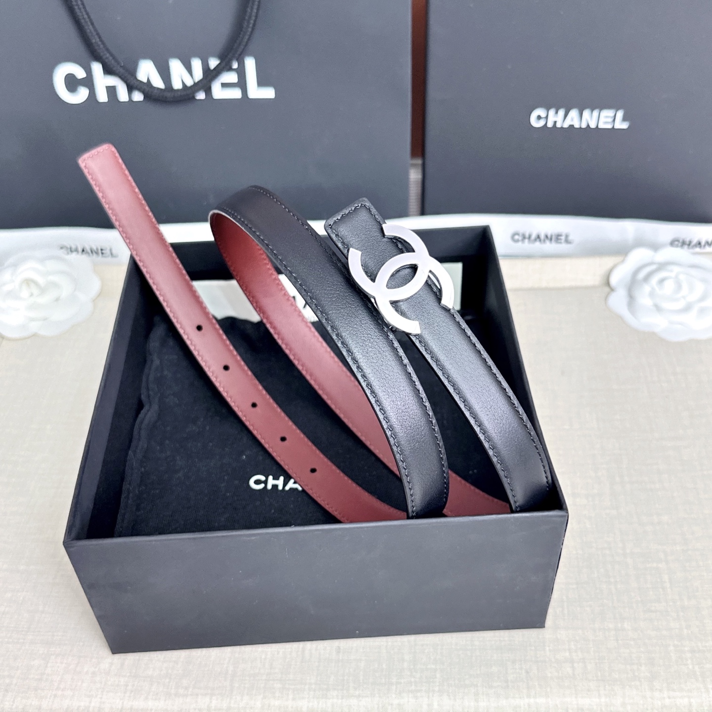 💥💥💥CHANEL2.0cm香奈儿腰带，头层牛皮，长度：75.80.85.90.95.100.欧，