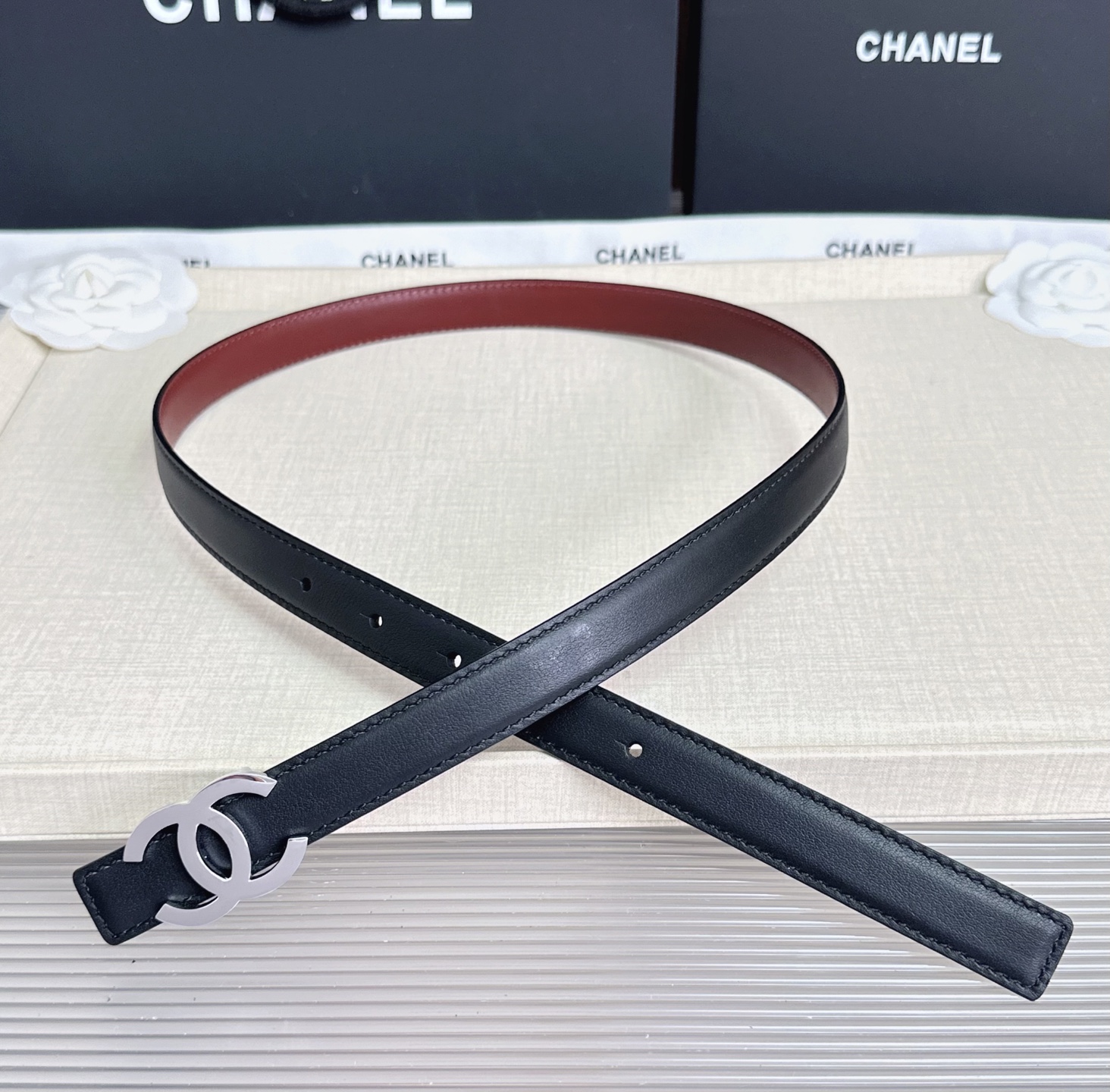💥💥💥CHANEL2.0cm香奈儿腰带，头层牛皮，长度：75.80.85.90.95.100.欧，