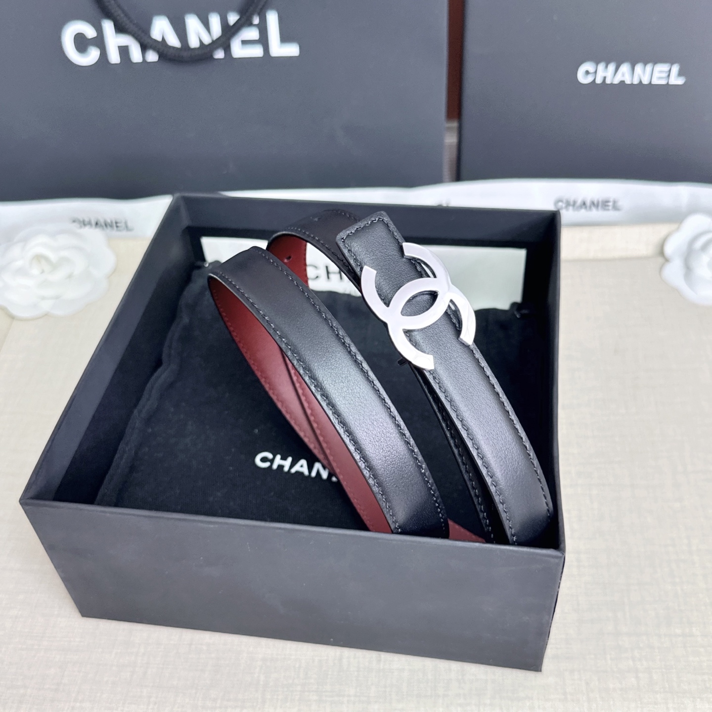 💥💥💥CHANEL2.0cm香奈儿腰带，头层牛皮，长度：75.80.85.90.95.100.欧，