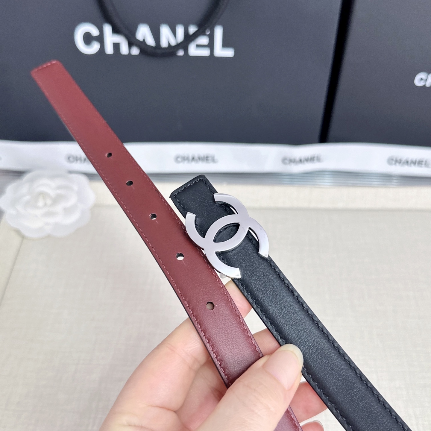💥💥💥CHANEL2.0cm香奈儿腰带，头层牛皮，长度：75.80.85.90.95.100.欧，