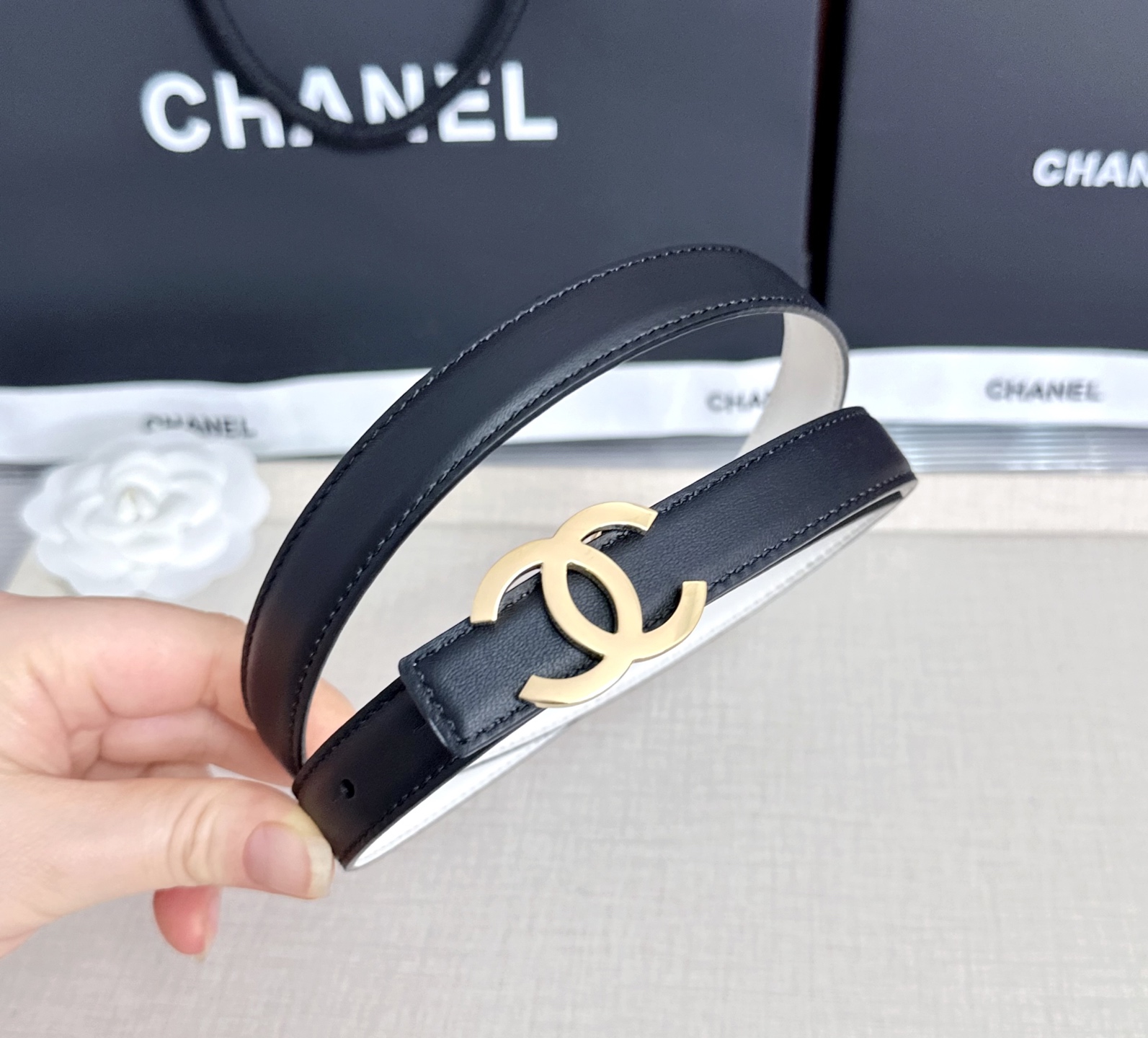 💥💥💥CHANEL2.0cm香奈儿腰带，头层牛皮，长度：75.80.85.90.95.100.欧，